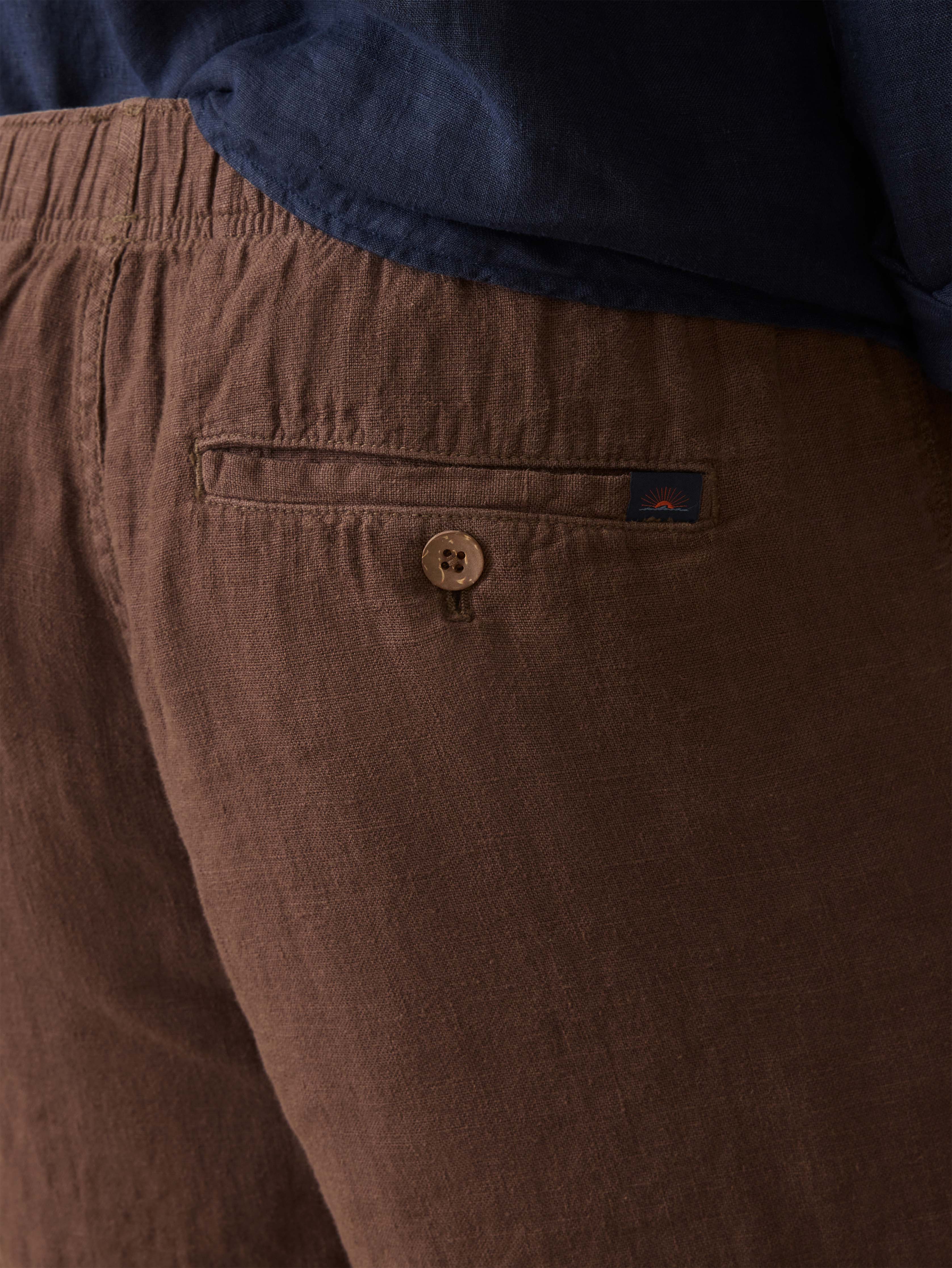 Essential Linen Short (6.5" Inseam) - Island Brown