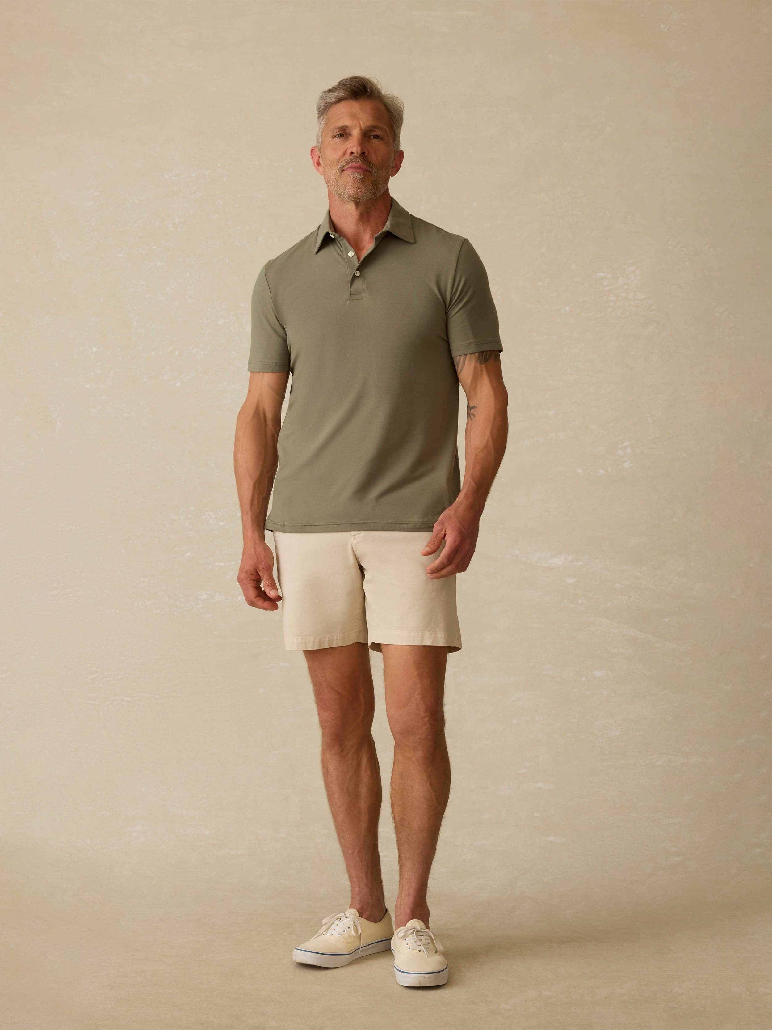 Short-Sleeve Movement™ Polo Shirt - Olive Pine Feeder