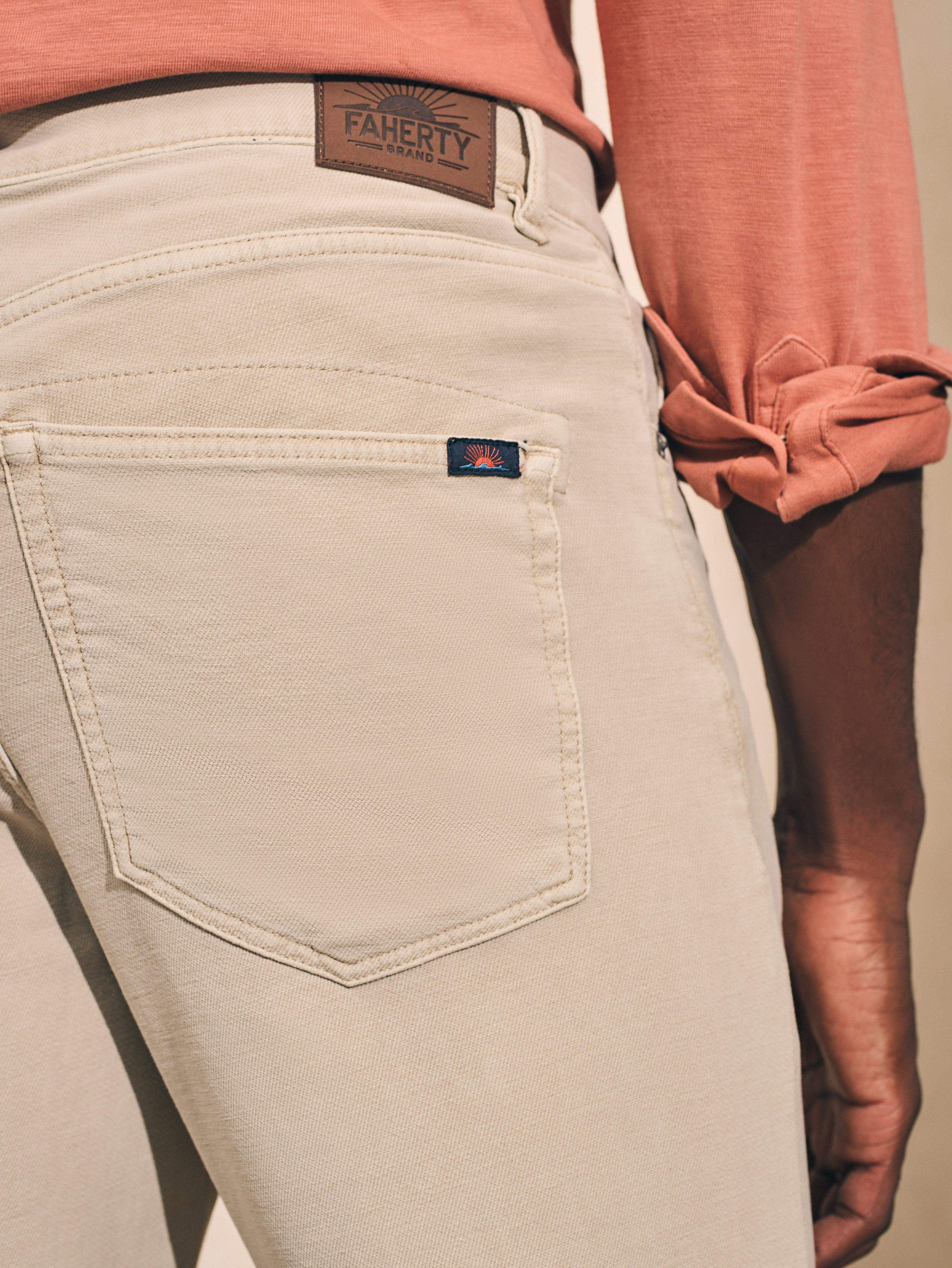 Stretch Terry 5-Pocket Pant (30" Inseam) - Stone