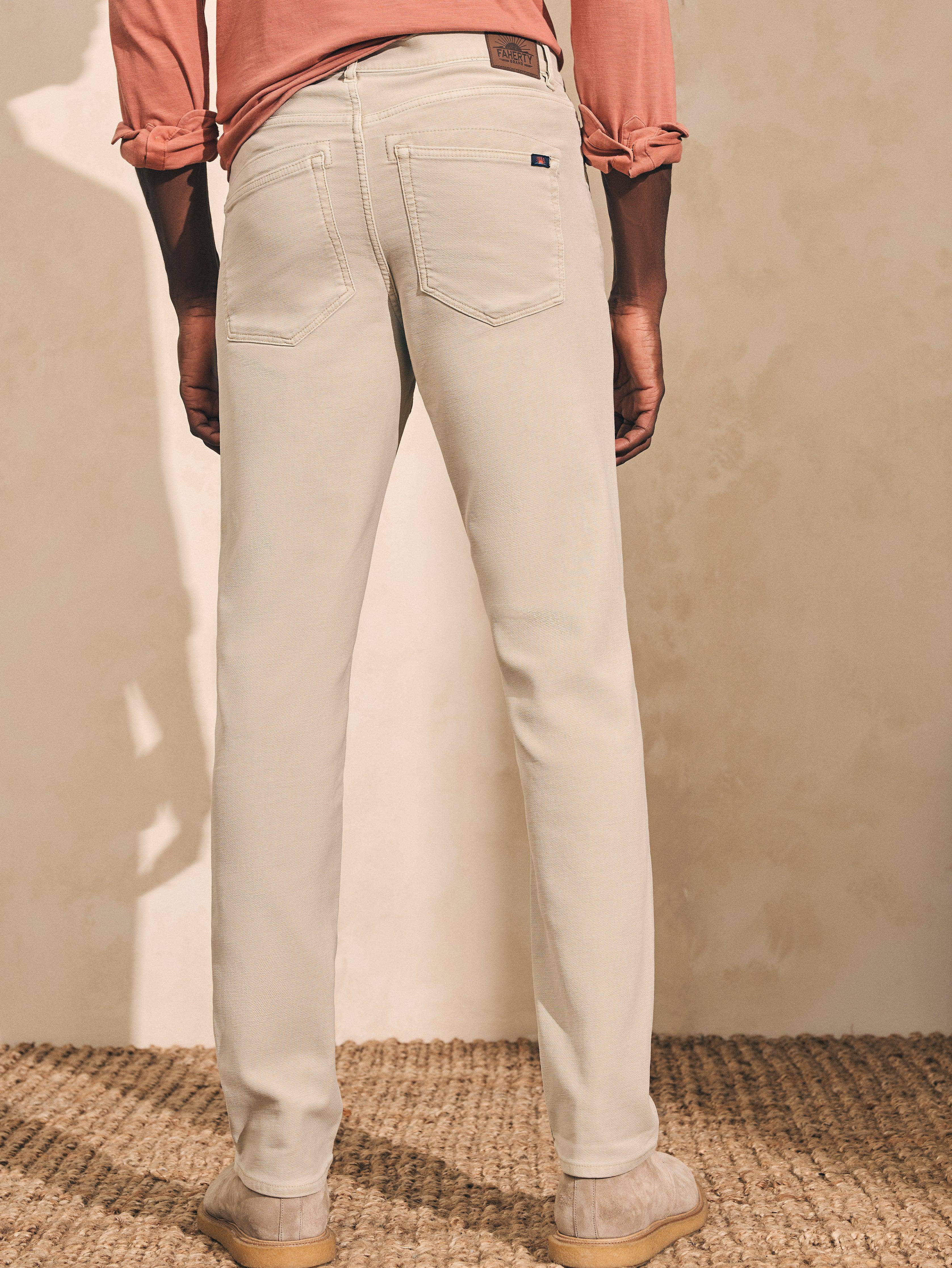 Stretch Terry 5-Pocket Pant (30" Inseam) - Stone