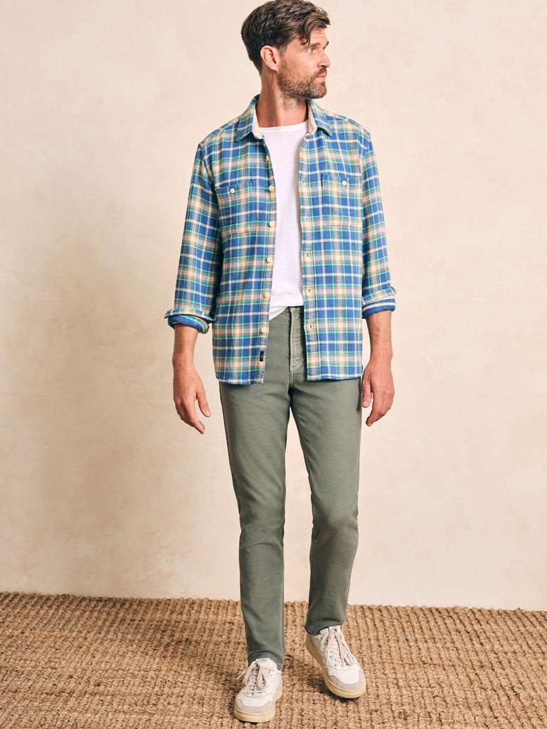 The Surf Flannel - Landing Point Plaid | Faherty Brand