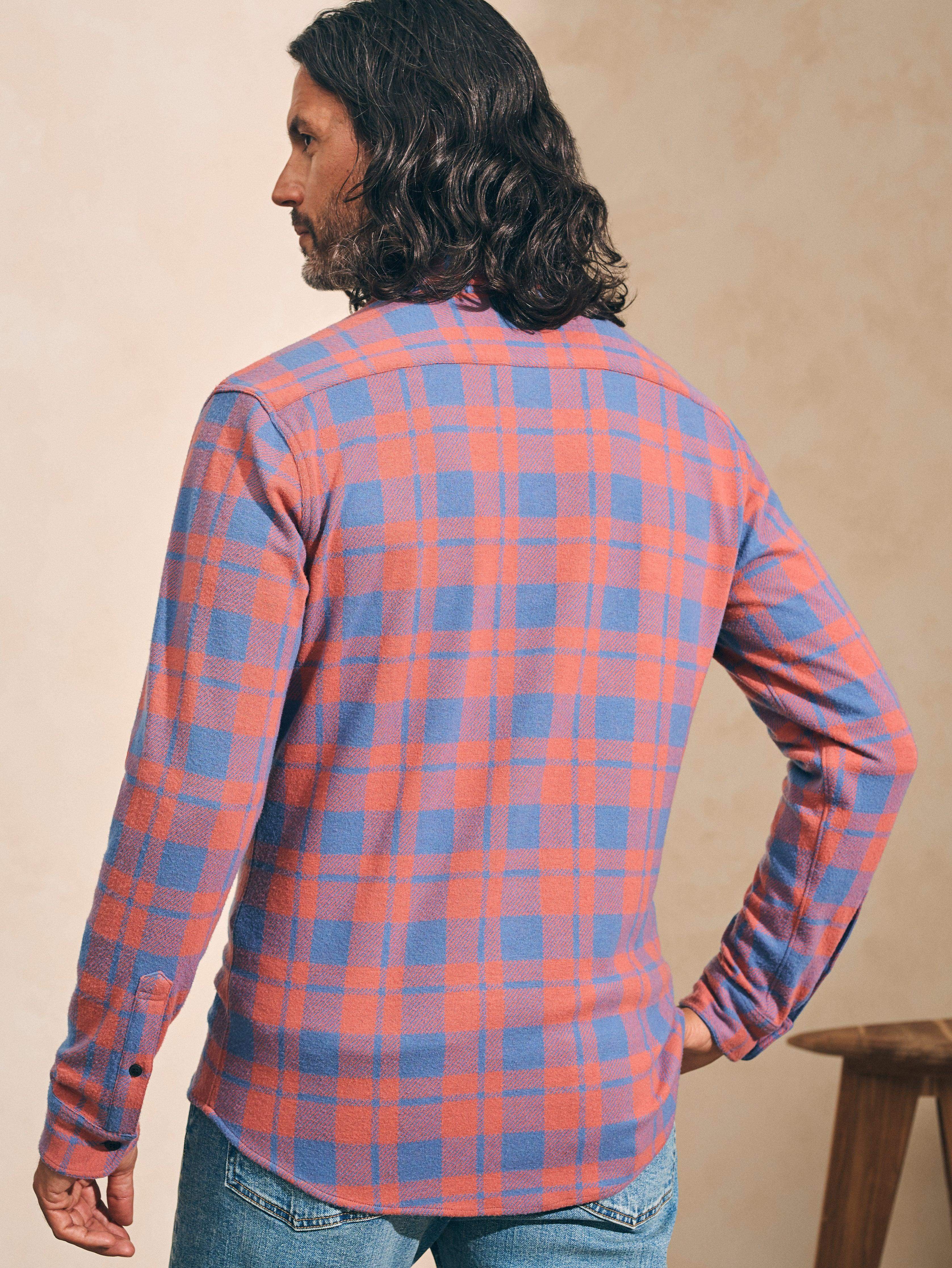 Legend™ Sweater Shirt - Rose Blue Check