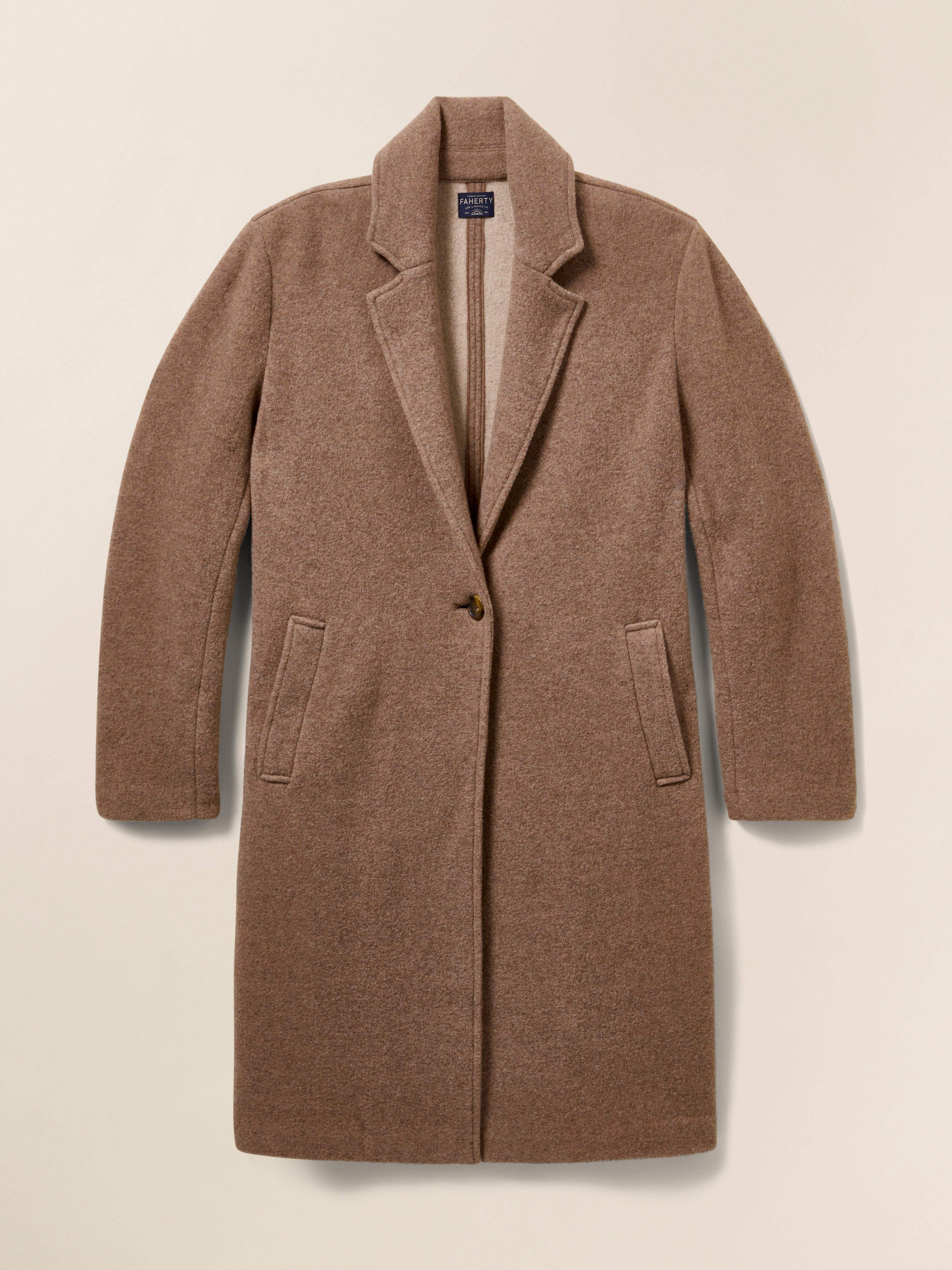 The Atlantic Knit Coat - Cappuccino