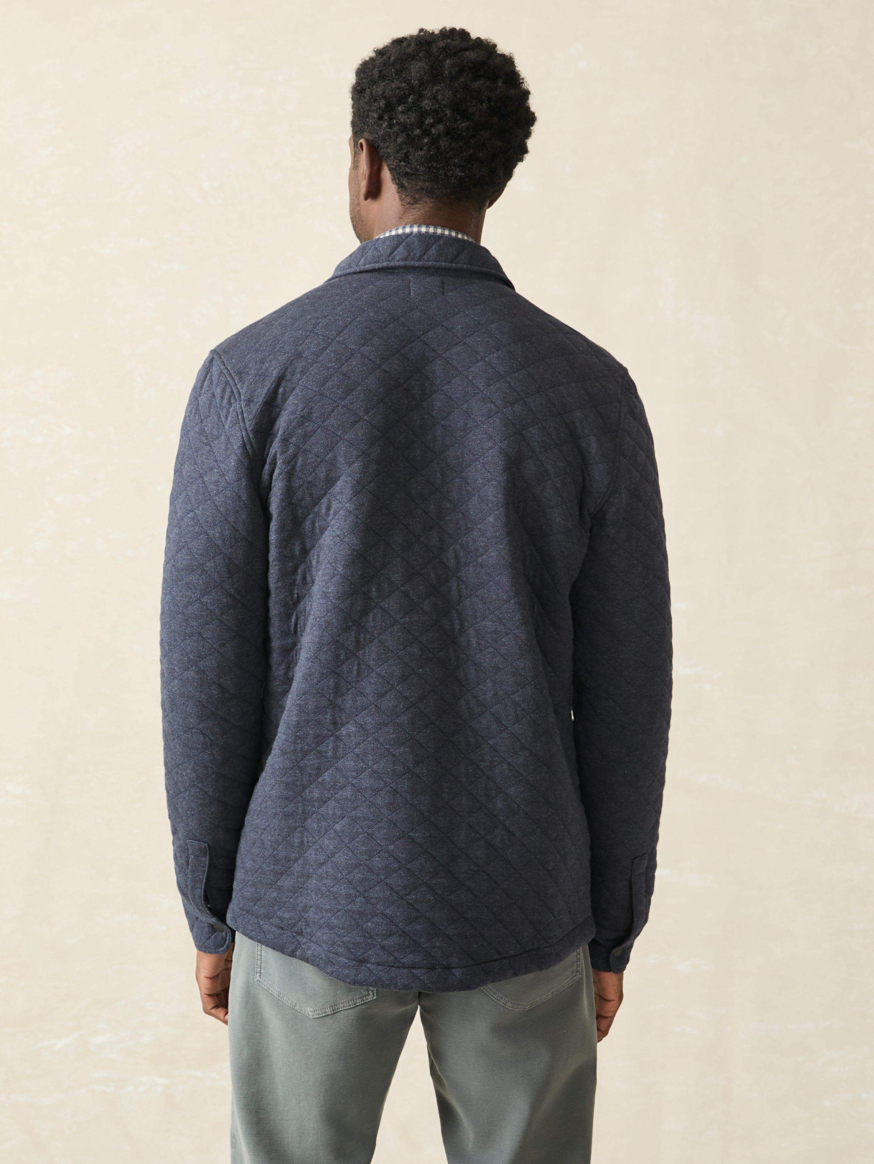 Epic Quilted Fleece CPO (Tall) - Navy Melange