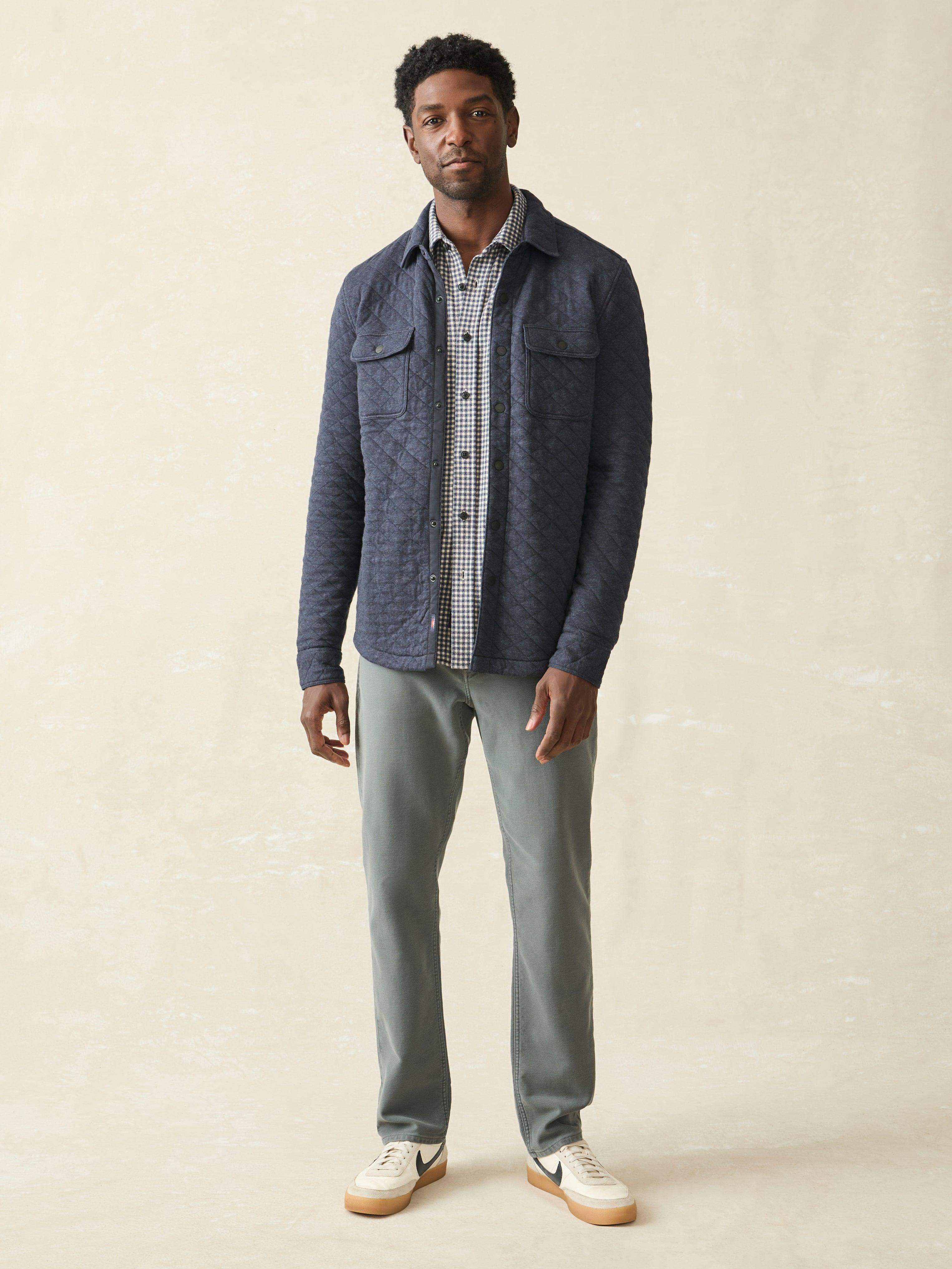 Epic Quilted Fleece CPO (Tall) - Navy Melange