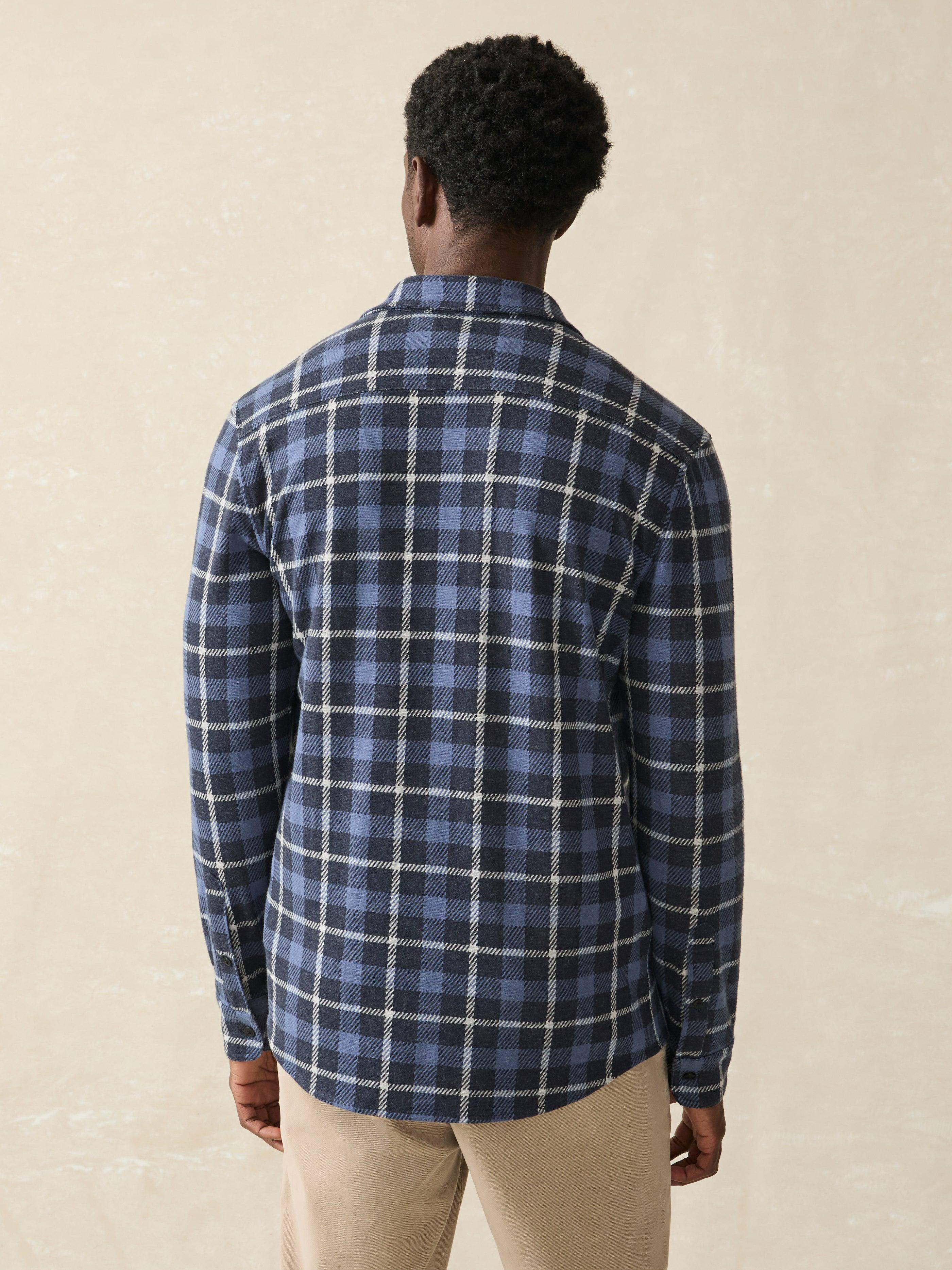 Legend™ Sweater Shirt - Blue Winds Plaid