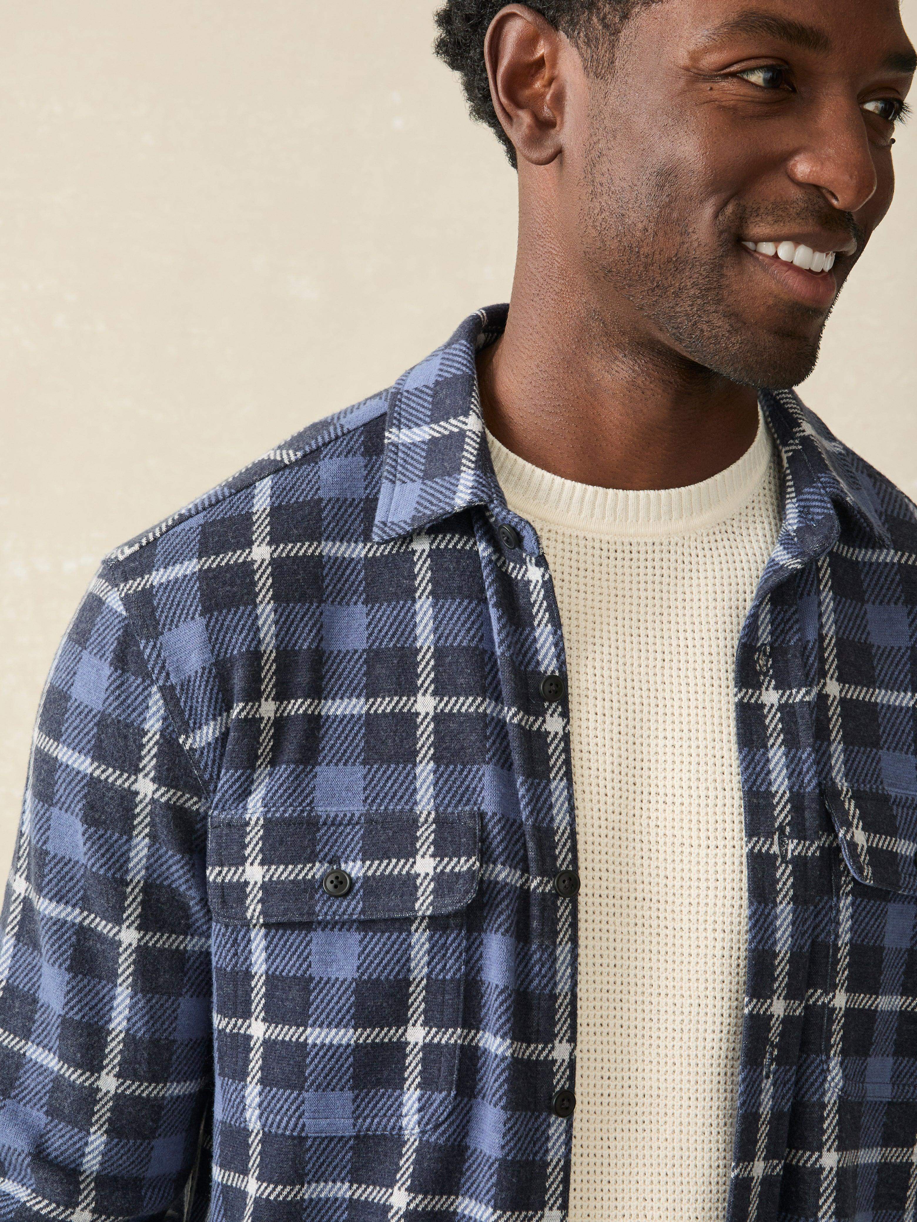 Legend™ Sweater Shirt - Blue Winds Plaid