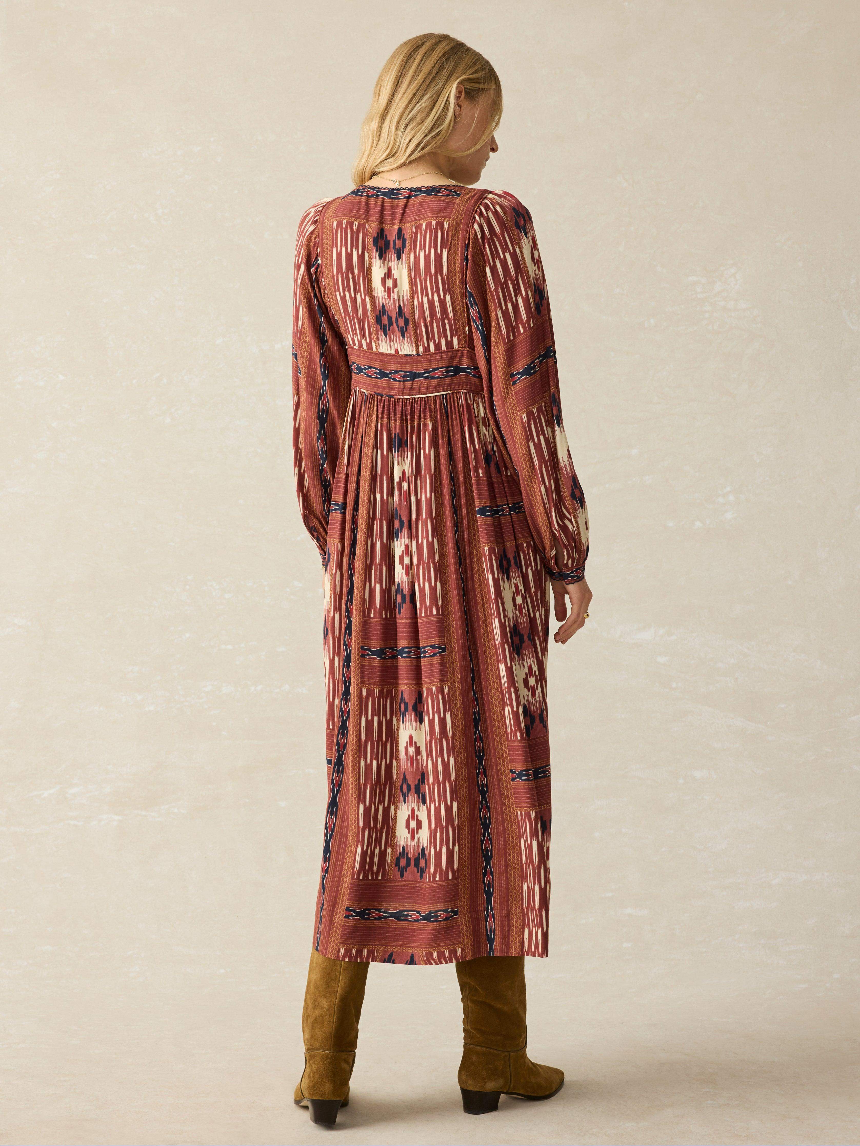 Stevie Dress - Issa Patchwork Ikat