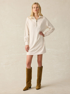 Legend™ Quarter Zip Dress - Off White