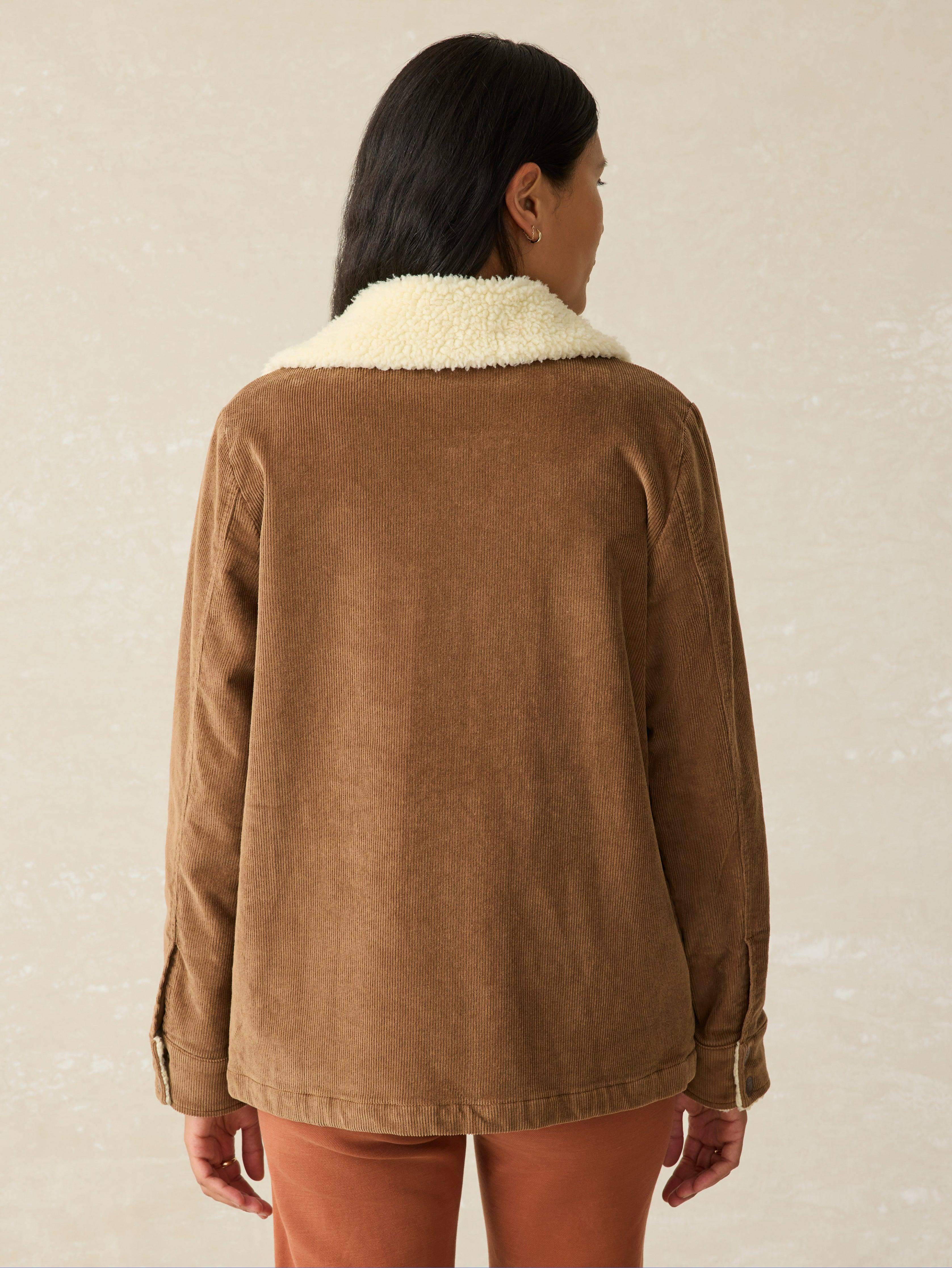 Doug Good Feather Corduroy Jacket - Cord Brown
