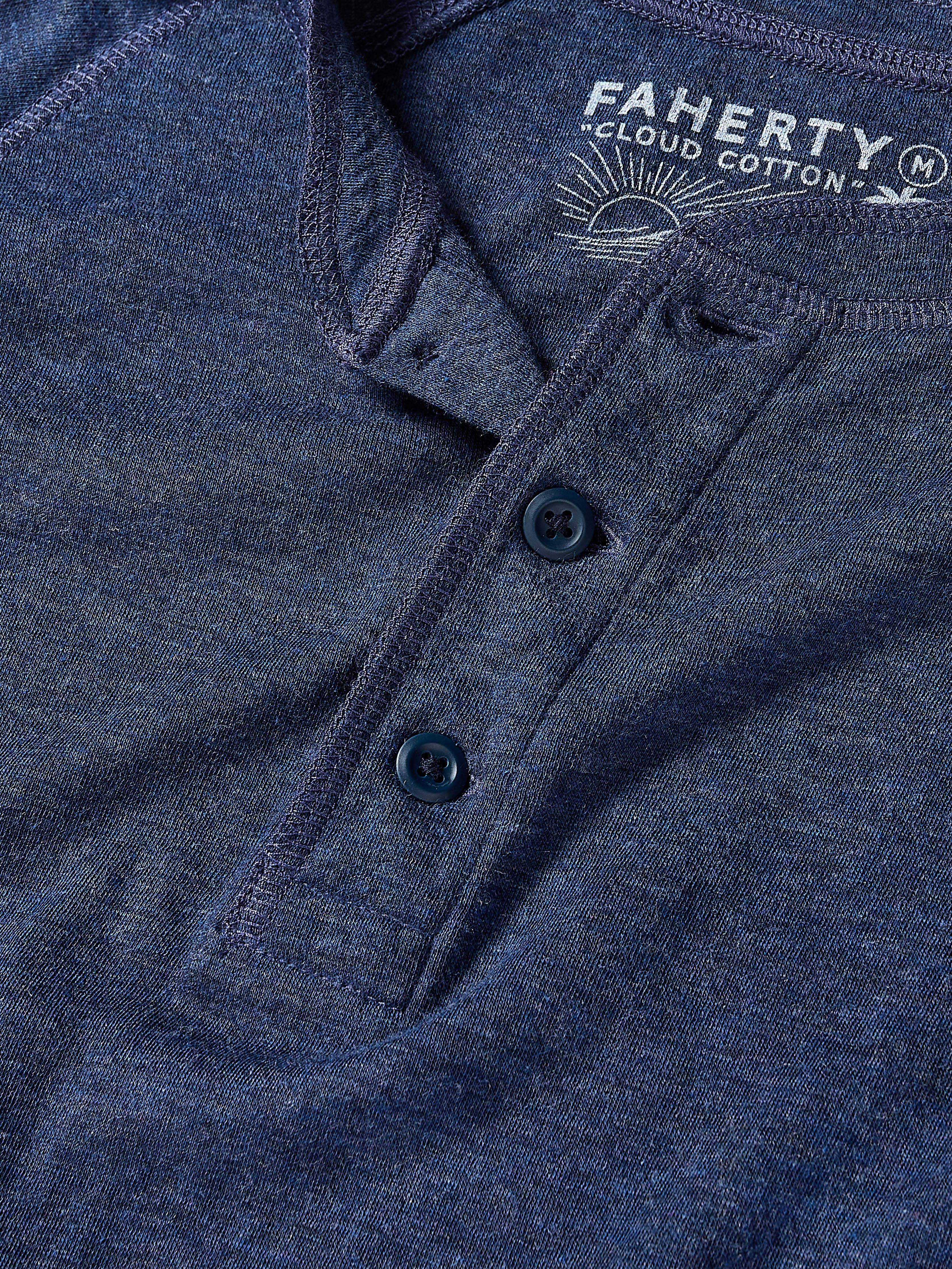 Long-Sleeve Cloud Henley - Baltic Navy Heather