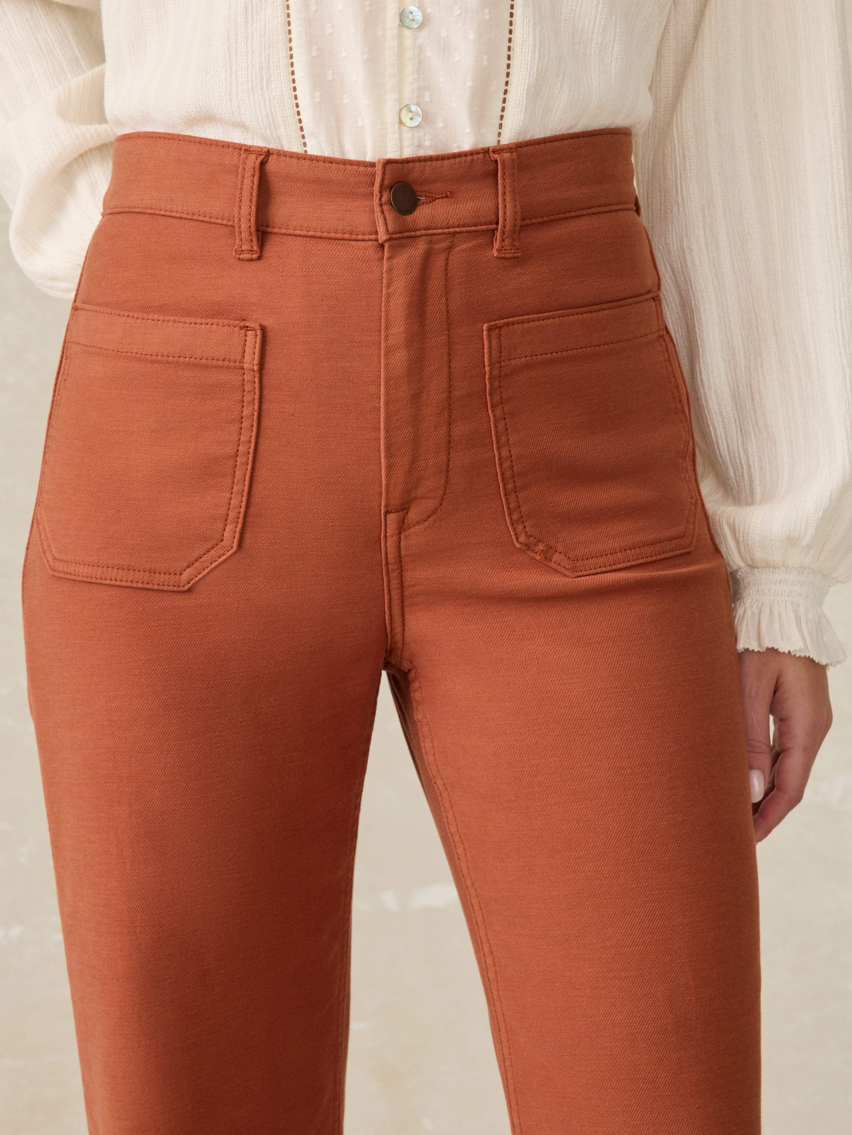 Stretch Terry Patch Pocket Pant - Imperial Topaz