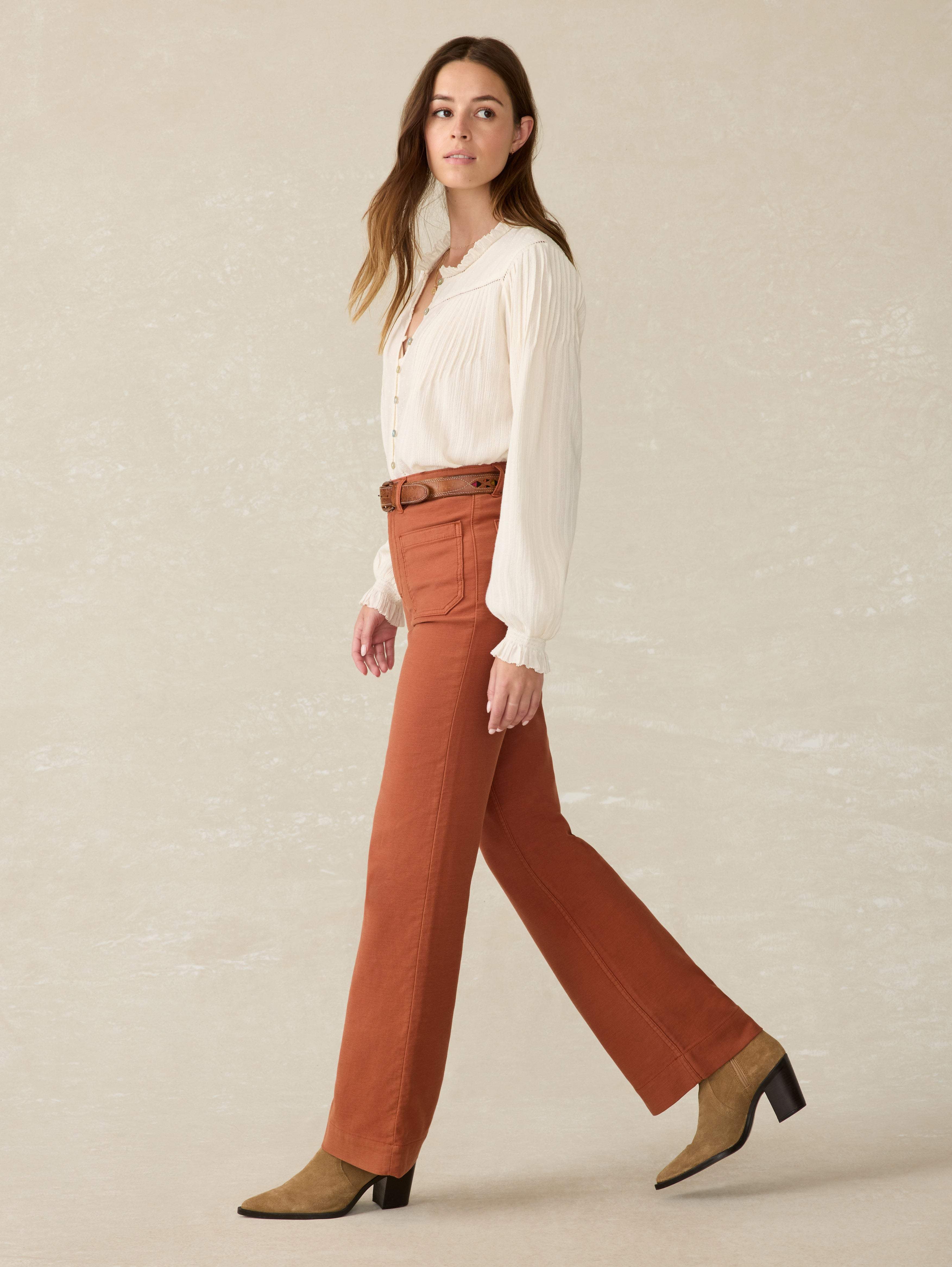 Stretch Terry Patch Pocket Pant - Imperial Topaz