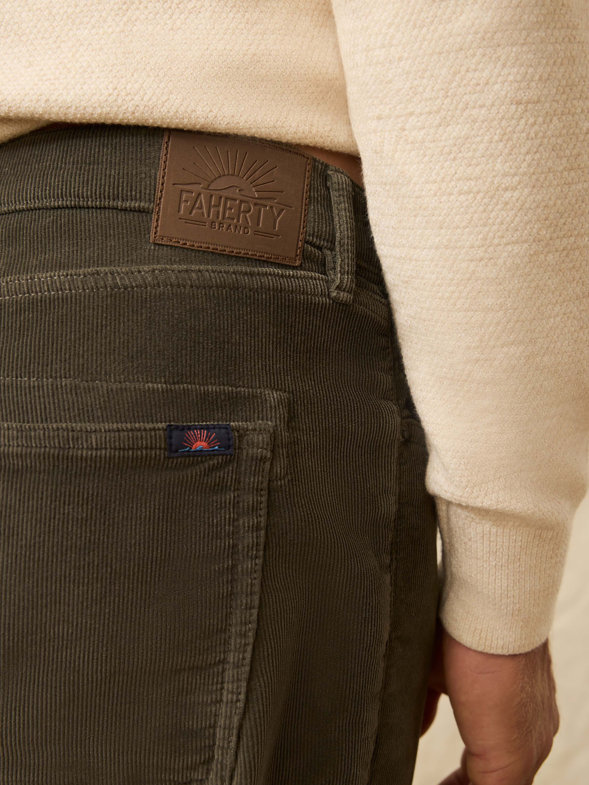 Stretch Terry Corduroy 5 Pocket - Mountain Forest