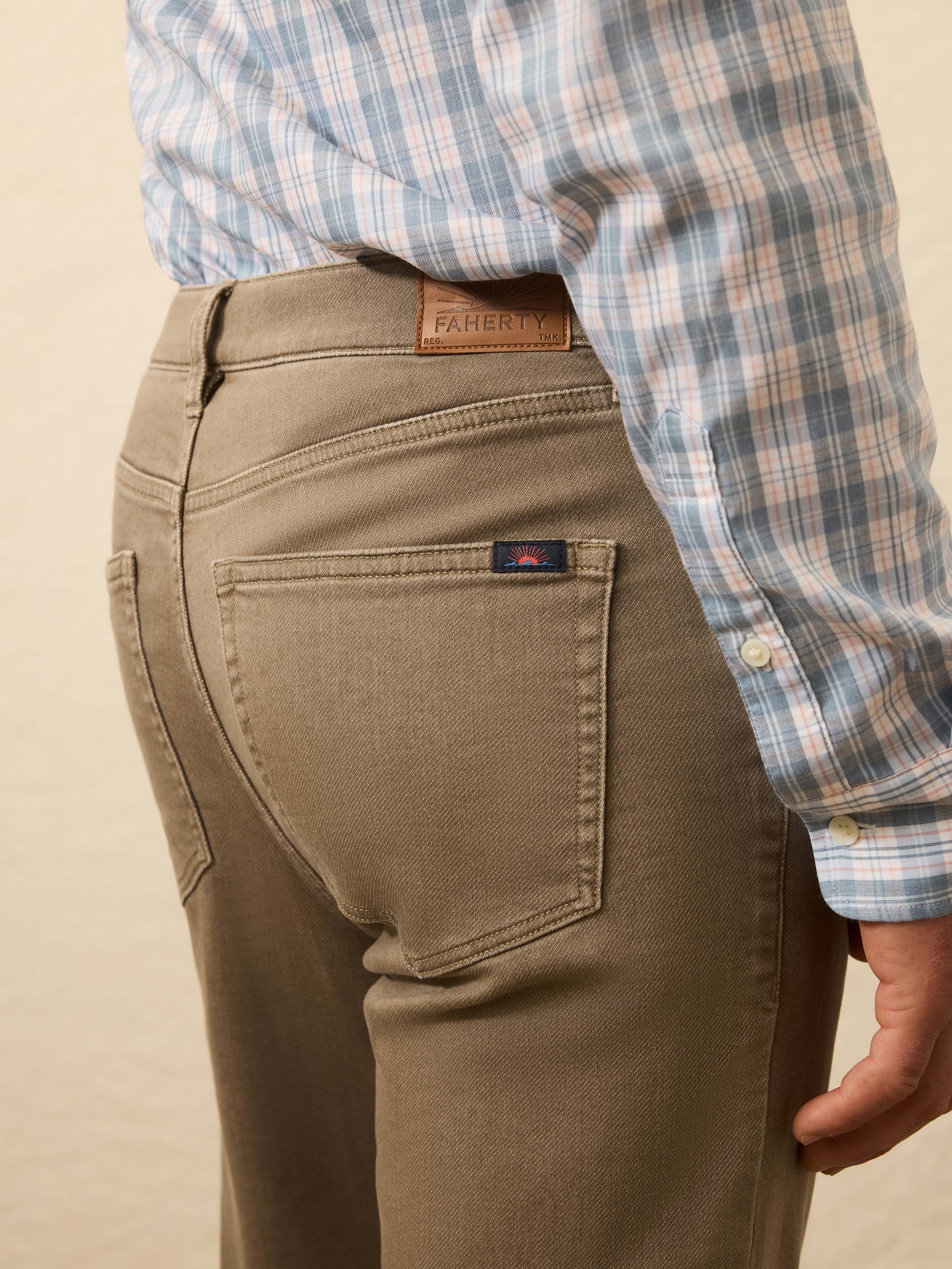 Stretch Terry 5-Pocket Pant - Driftwood