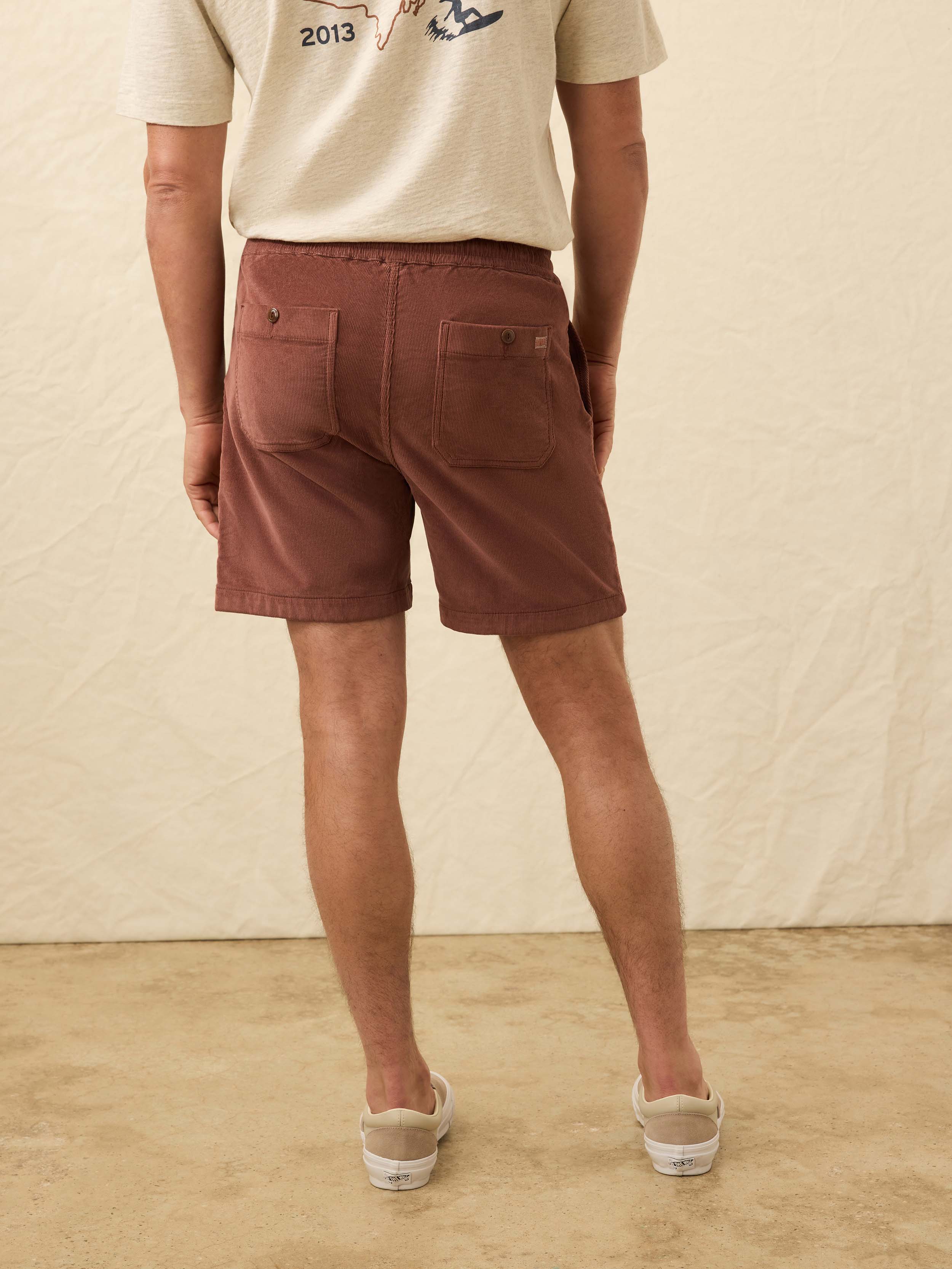 Corduroy Drawstring Utility Short - Chestnut Ridge