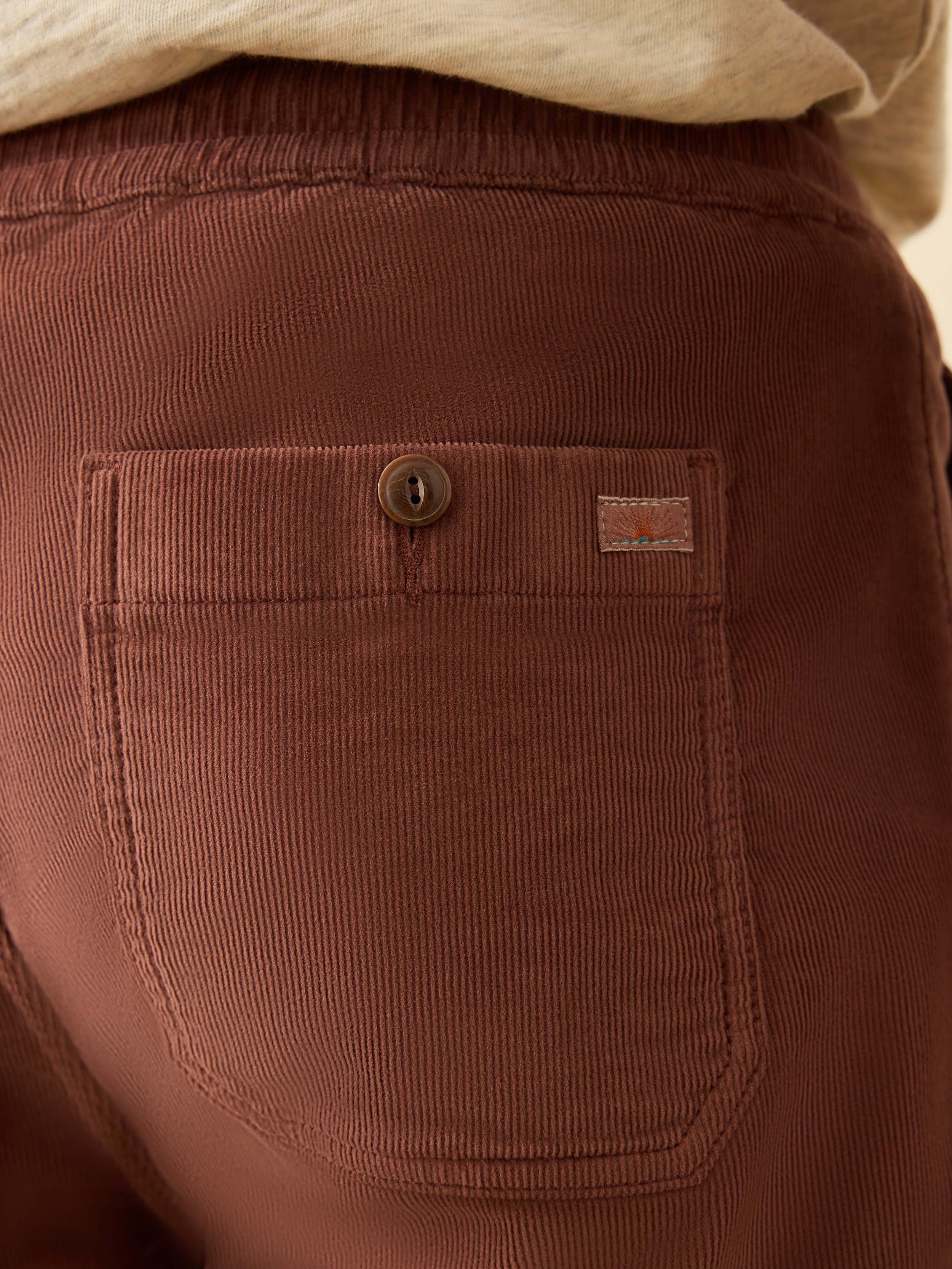 Corduroy Drawstring Utility Short - Chestnut Ridge