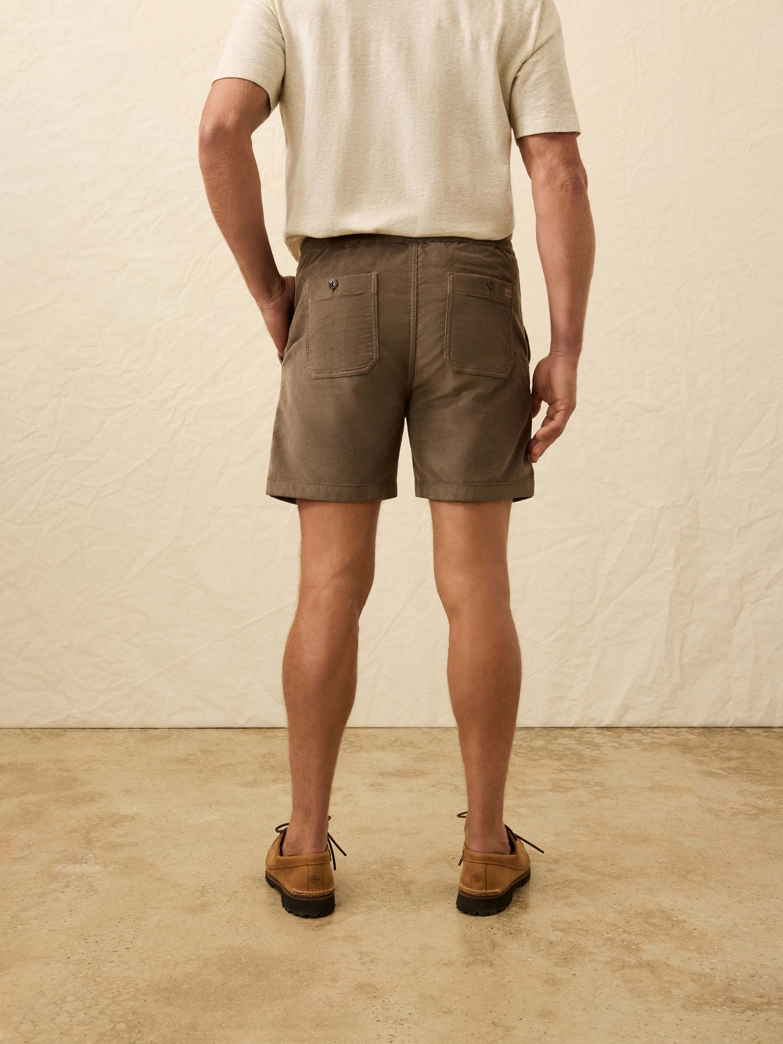 Corduroy Drawstring Utility Short - Elm Ridge