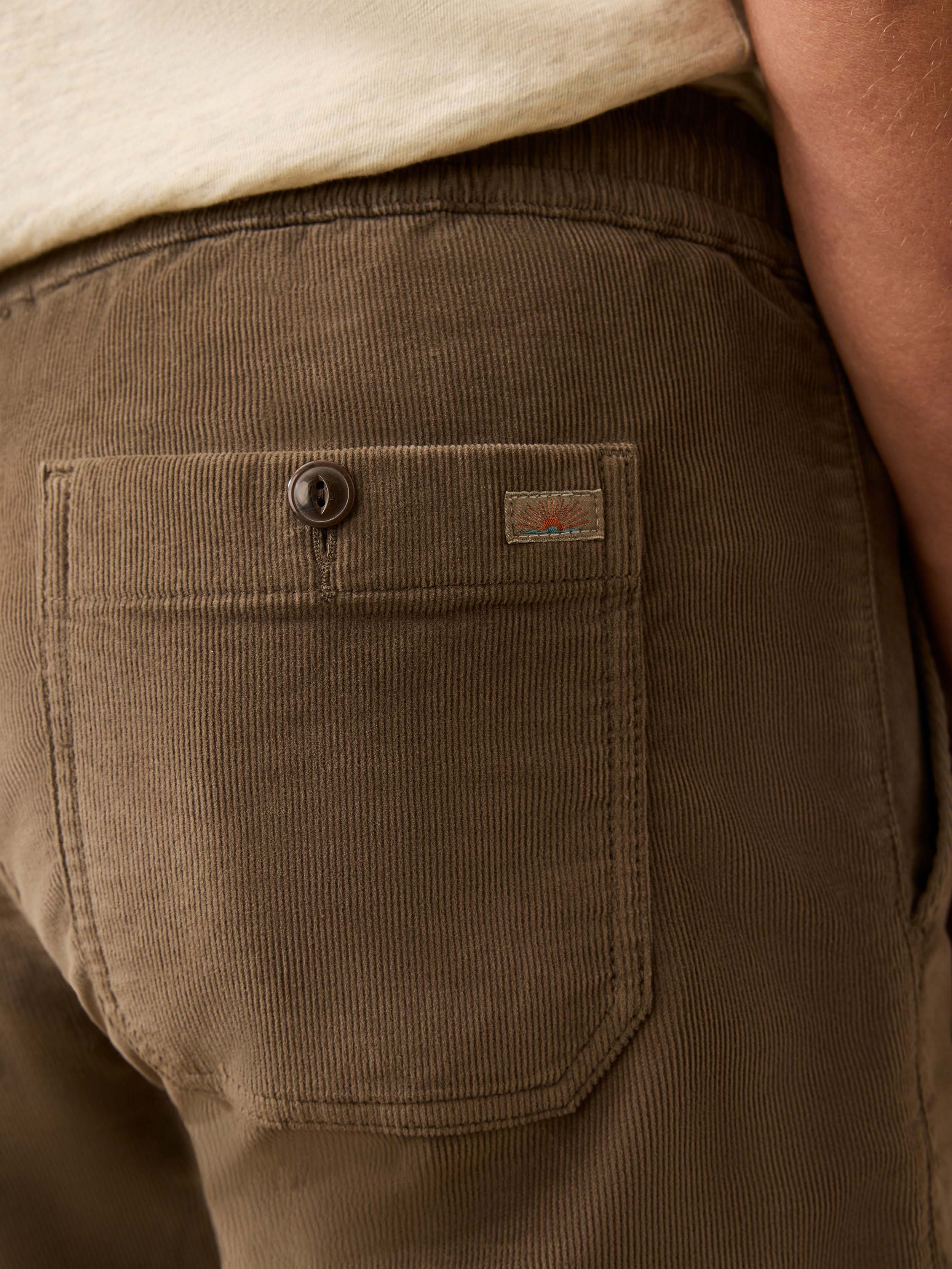 Corduroy Drawstring Utility Short - Elm Ridge