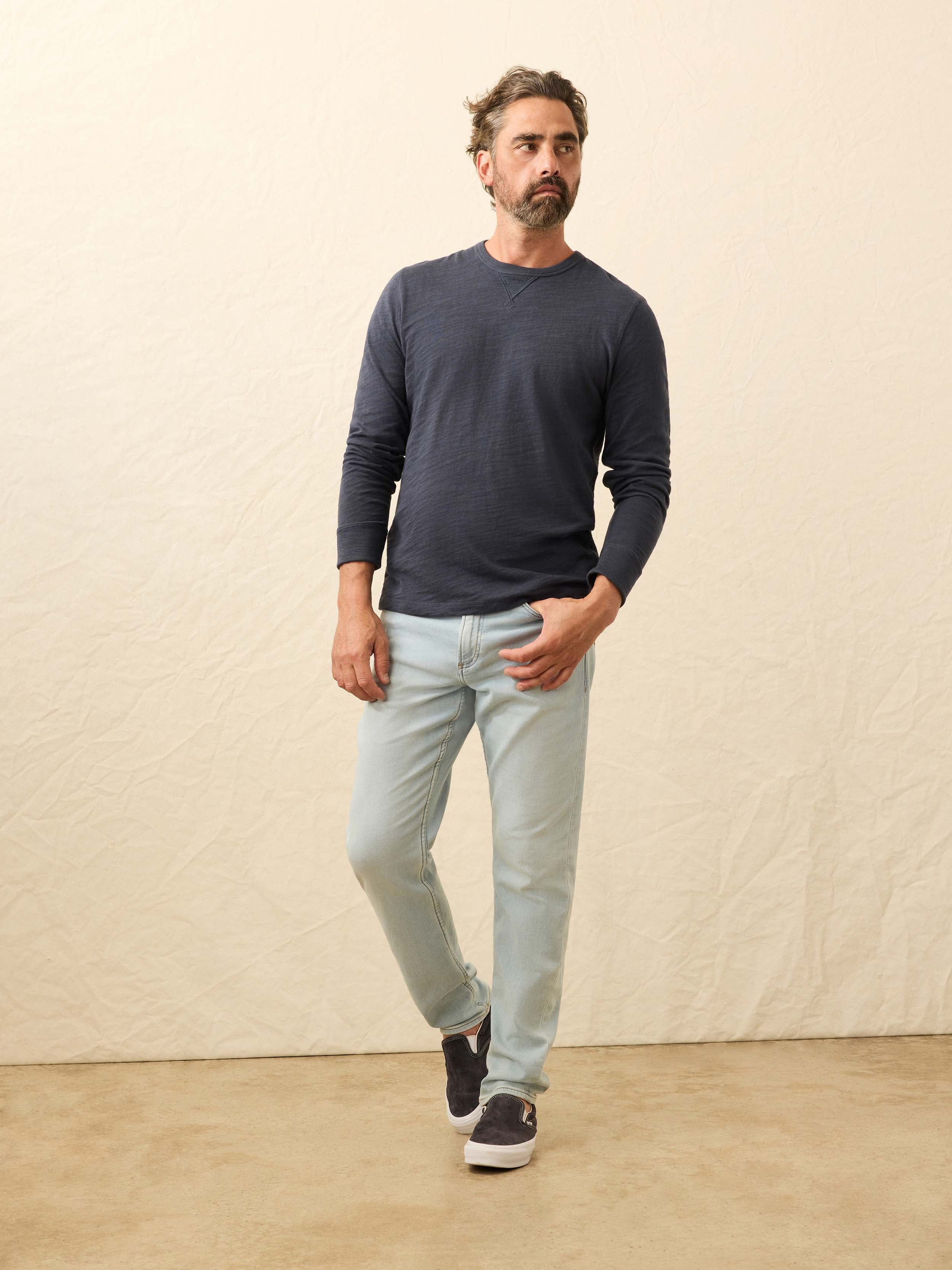Stretch Terry Indigo 5 Pocket - Riverbend Wash