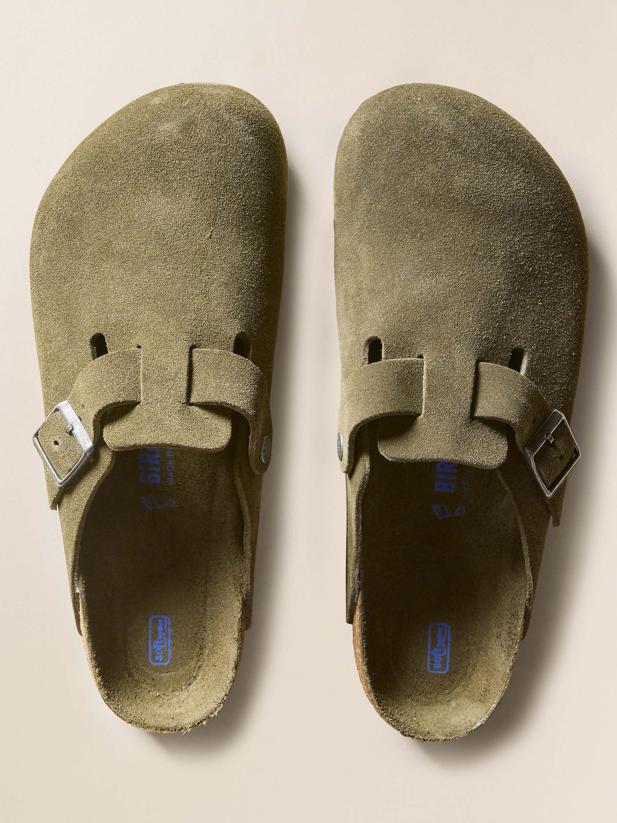 Men Tan Suede Boston clogs Men main image 2