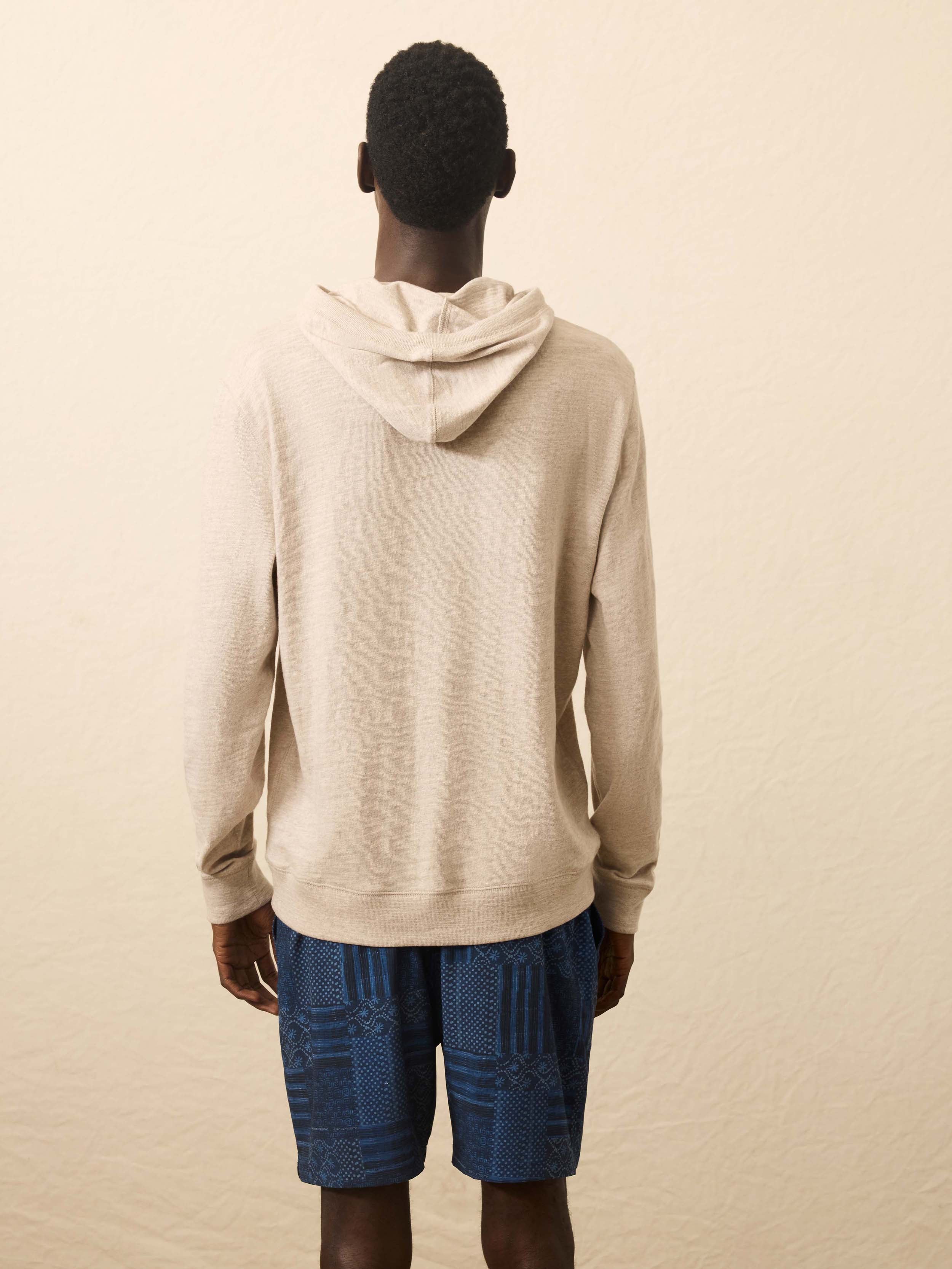 Sunwashed Midweight Organic Hoodie - Oat Plains Heather