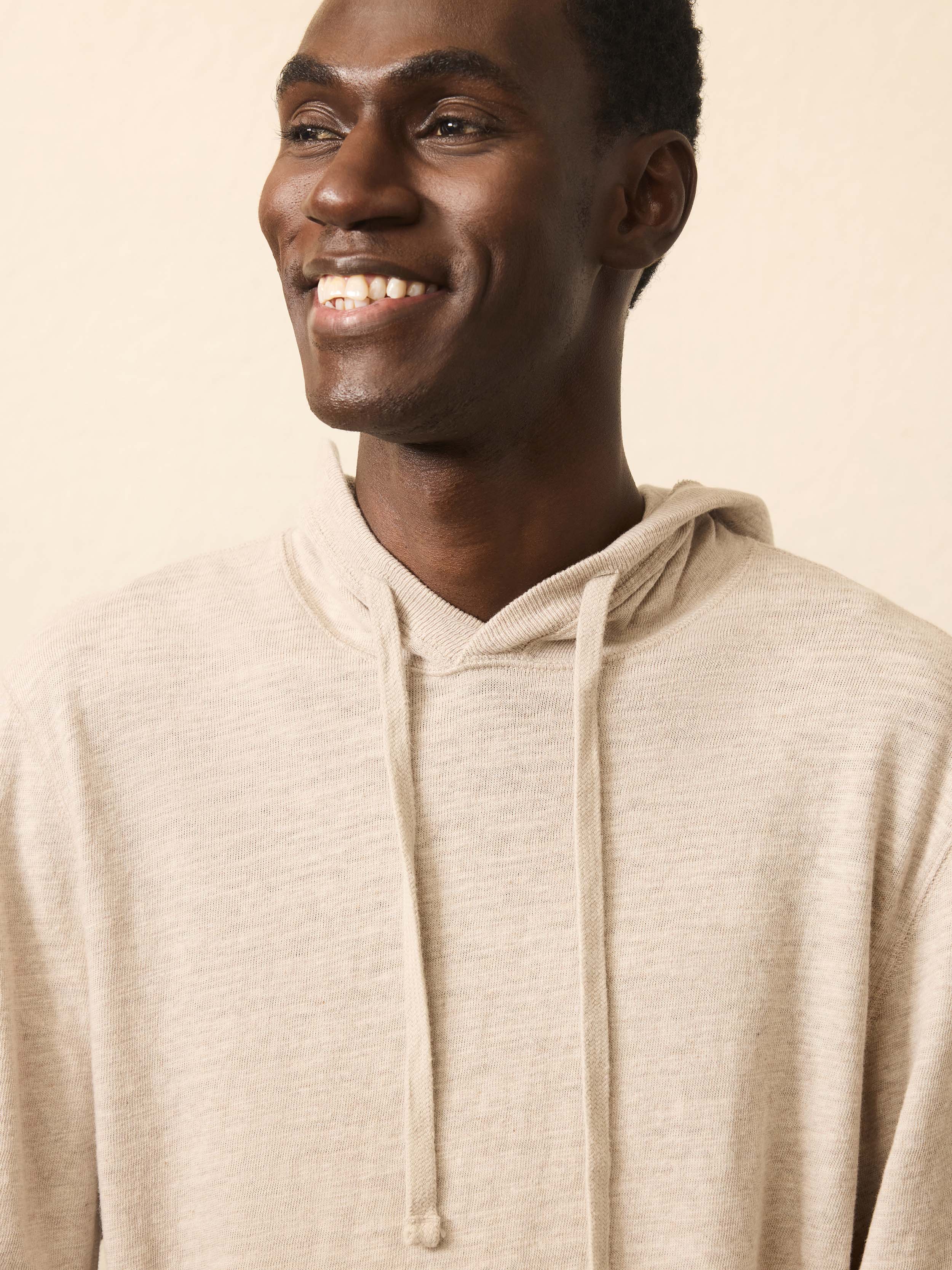 Sunwashed Midweight Organic Hoodie - Oat Plains Heather