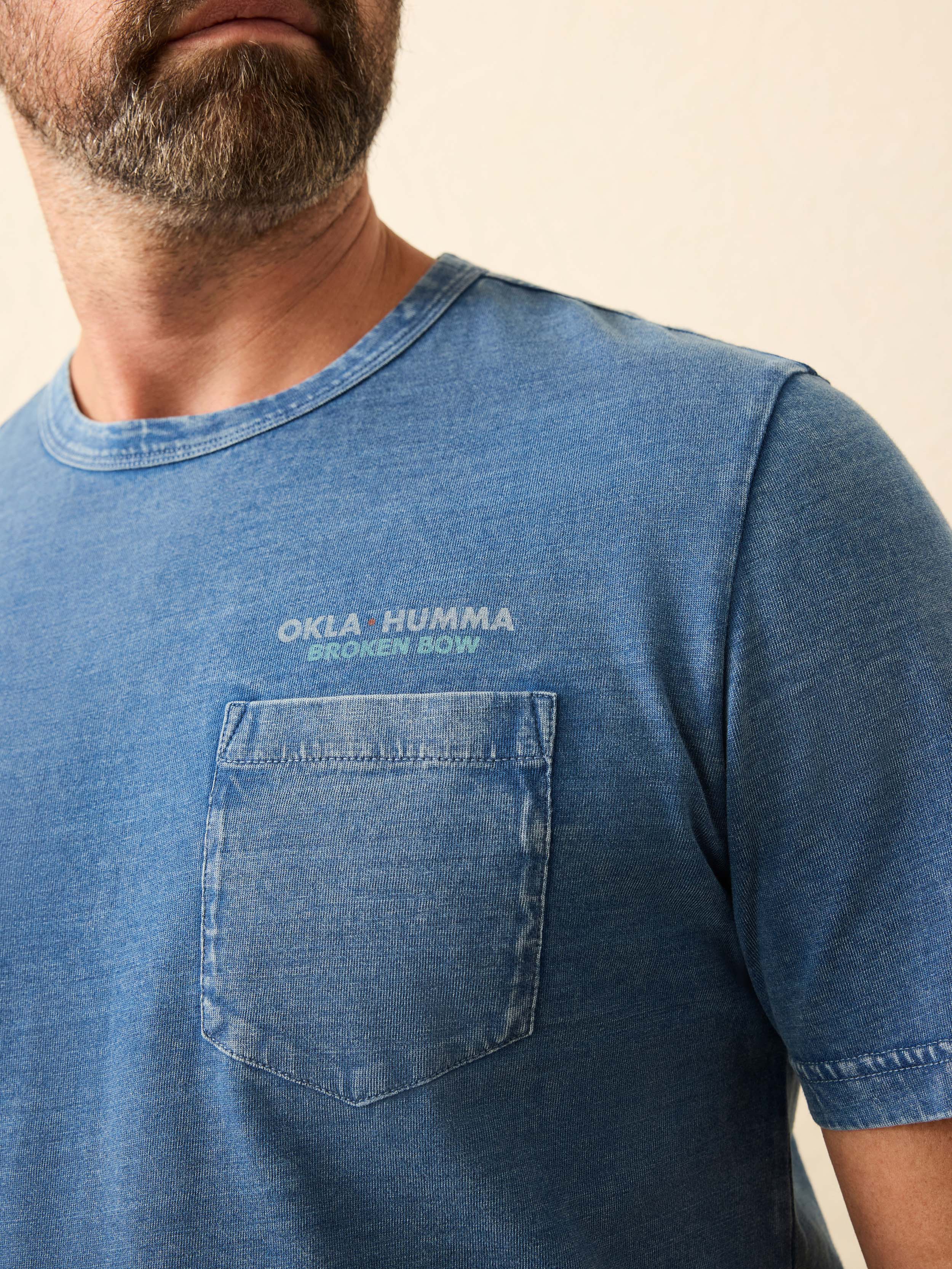 Steven Paul Judd Thunderbird Indigo Tee - Storm River Wash