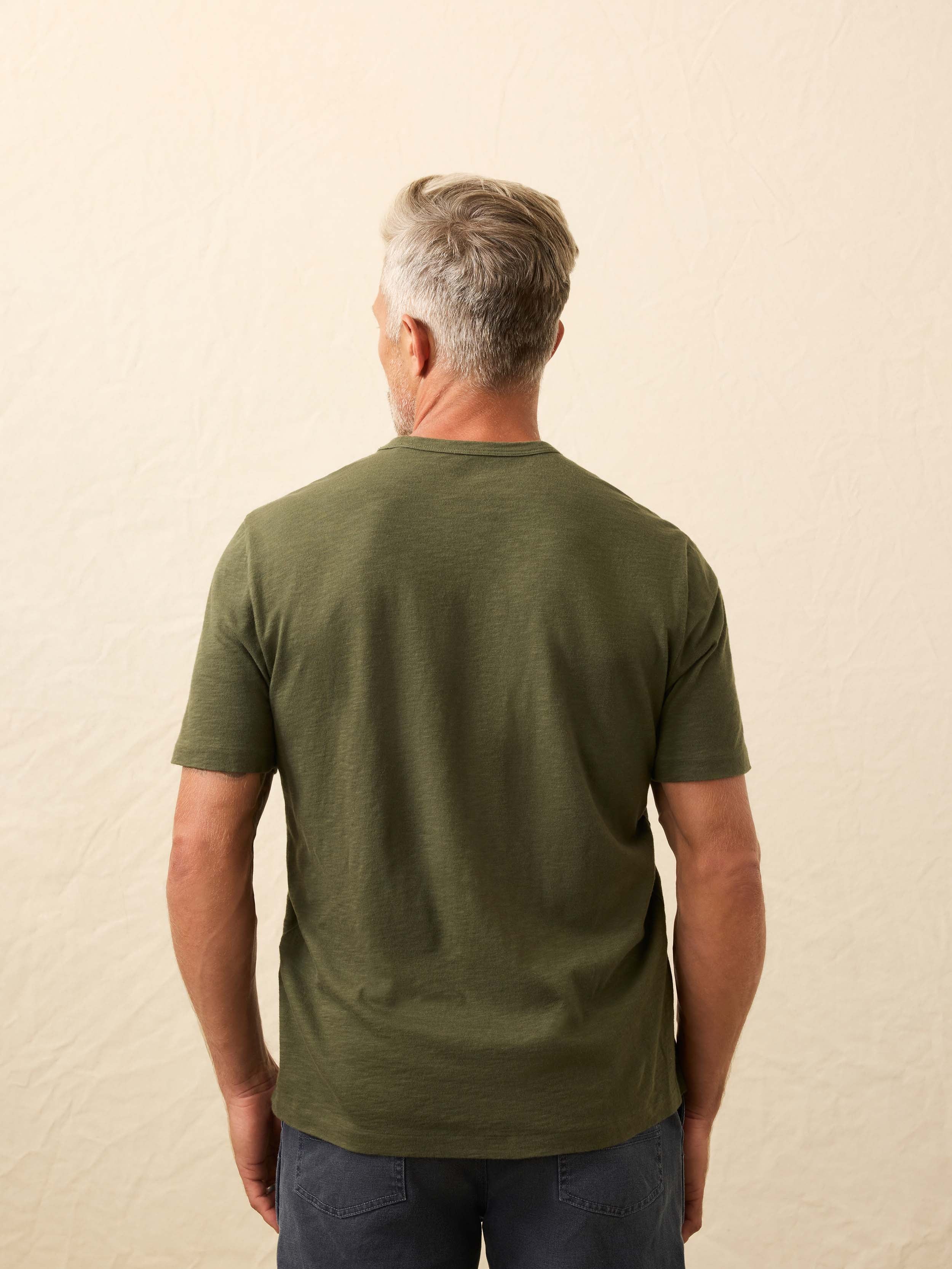 Nazare Sunwashed Tee - Fall Evergreen