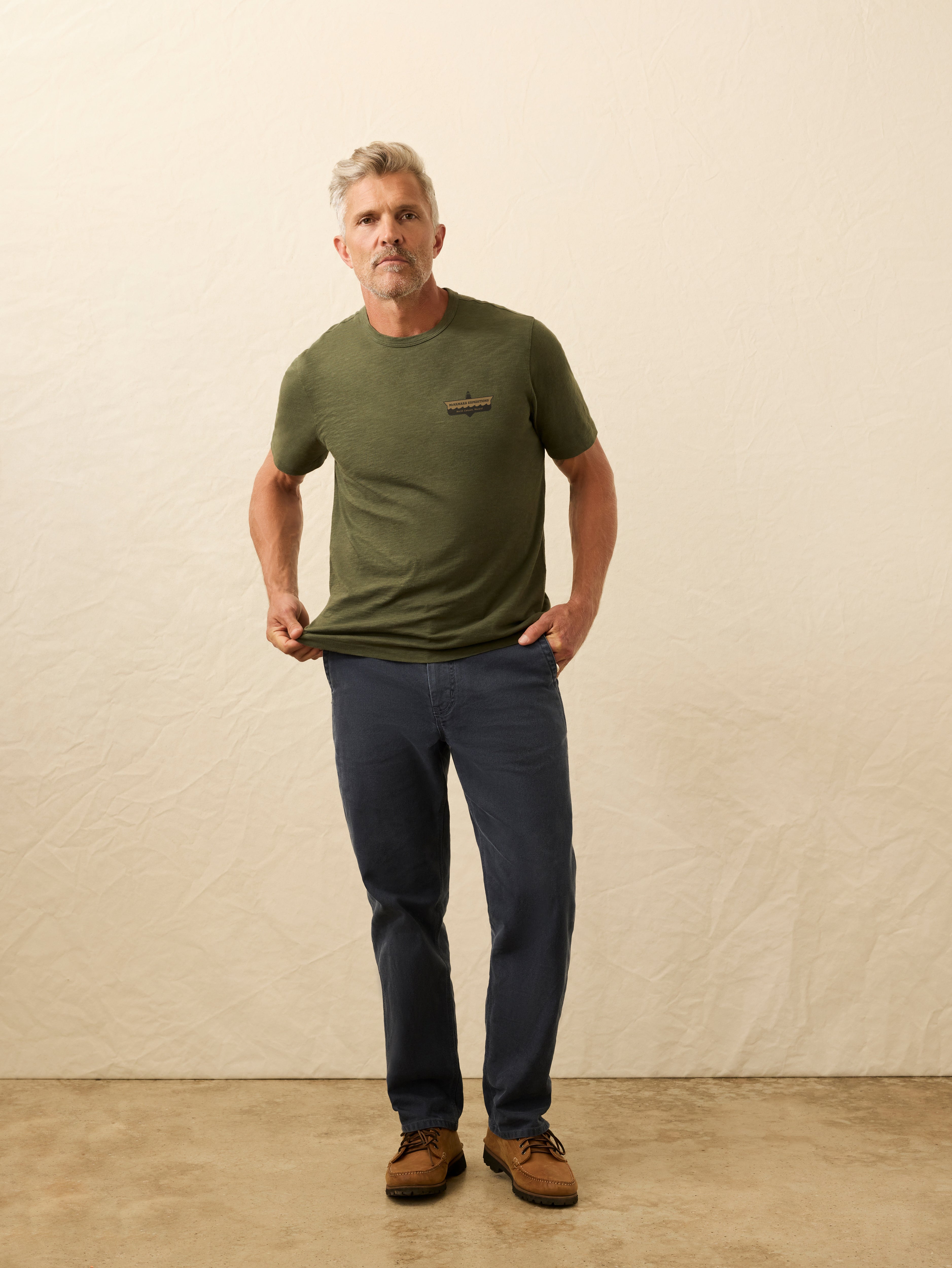Nazare Sunwashed Tee - Fall Evergreen