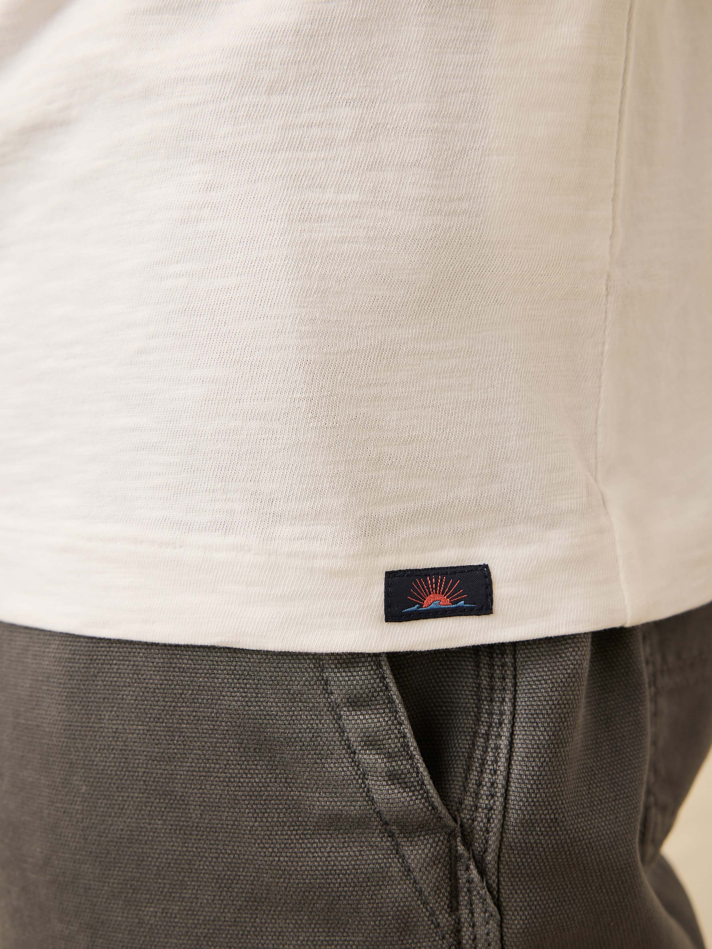 Nazare Sunwashed Pocket Tee - White