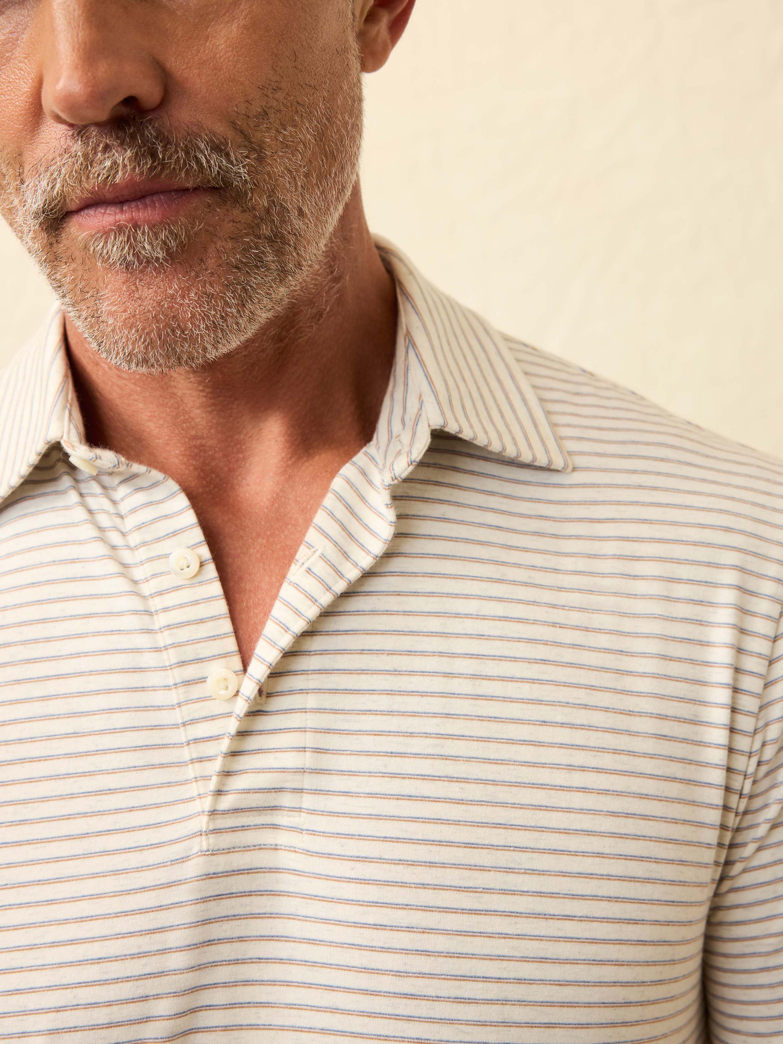 Short Sleeve Movement™ Polo Shirt - Logan Creek Stripe