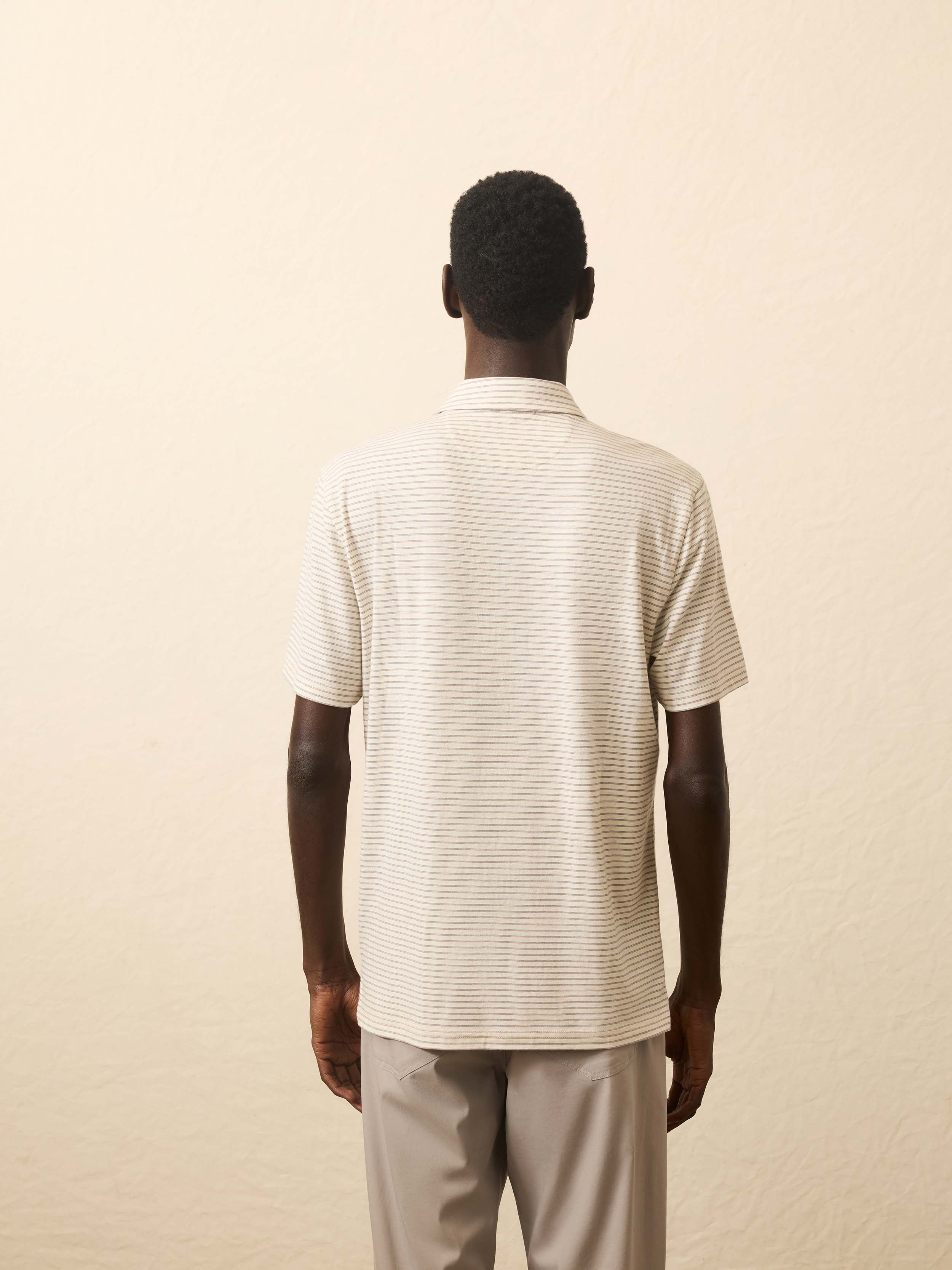 Short Sleeve Movement™ Polo Shirt - Logan Creek Stripe