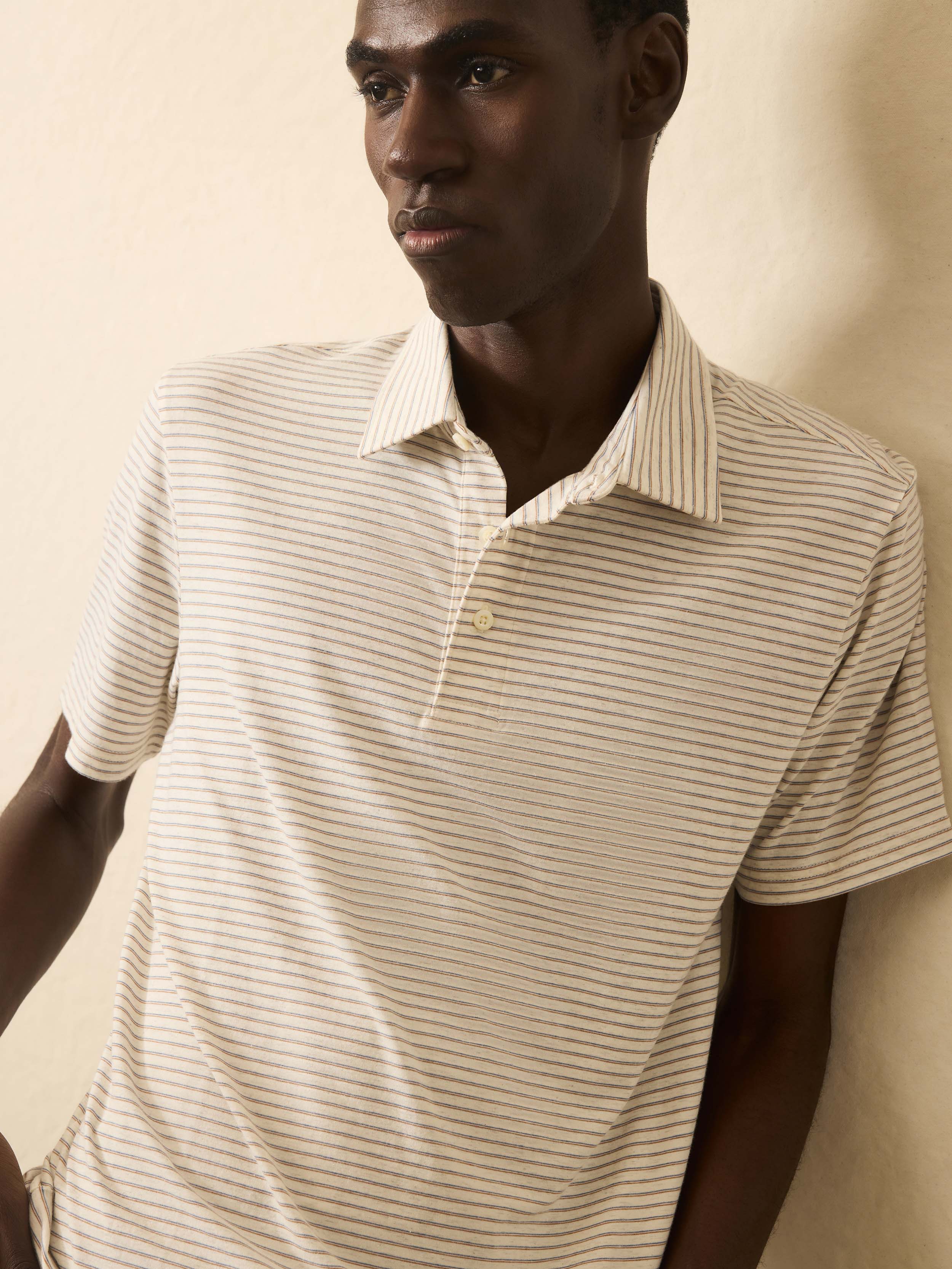 Short Sleeve Movement™ Polo Shirt - Logan Creek Stripe