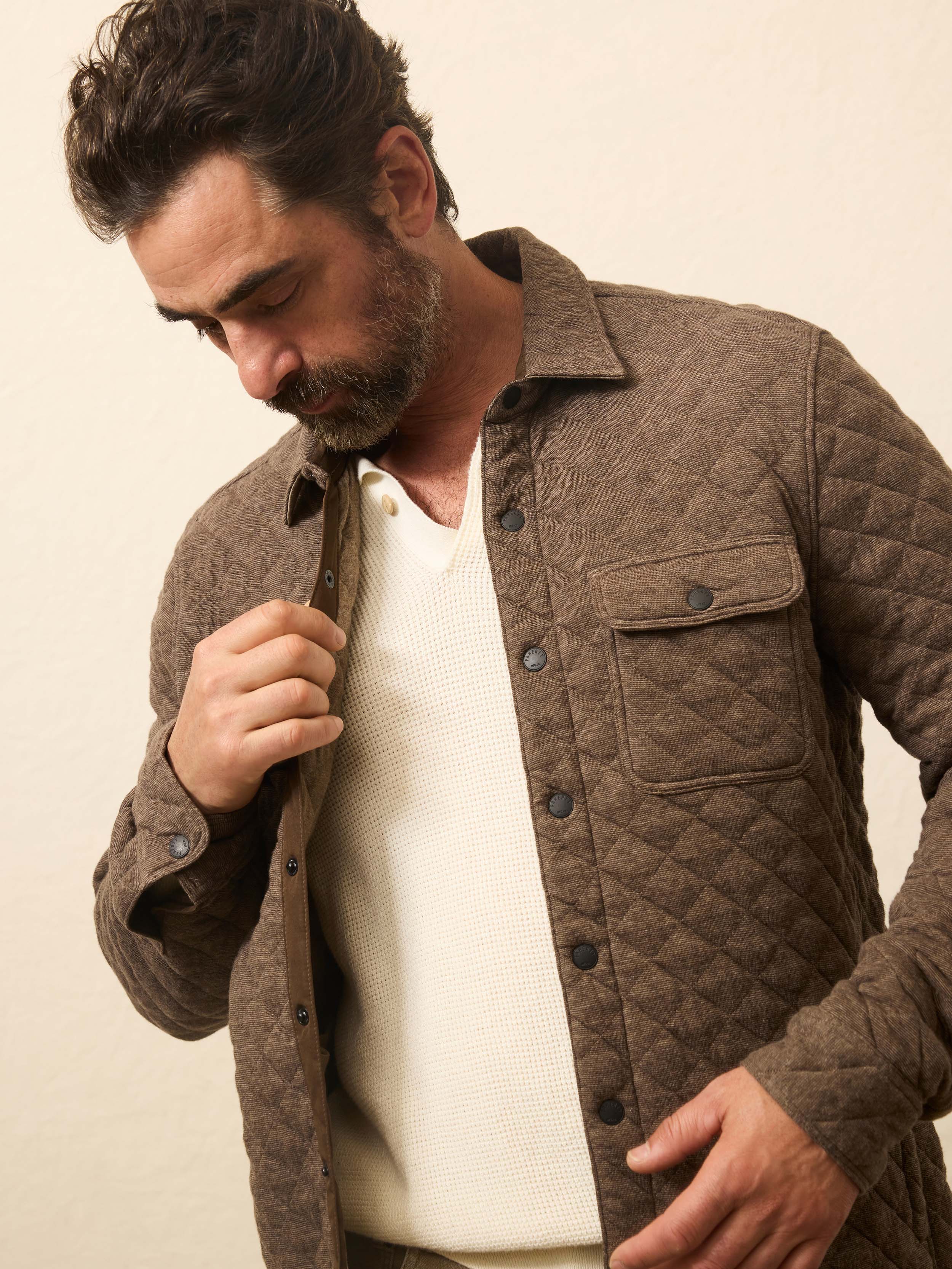 Epic Quilted Fleece CPO - Mountain Branch Heather
