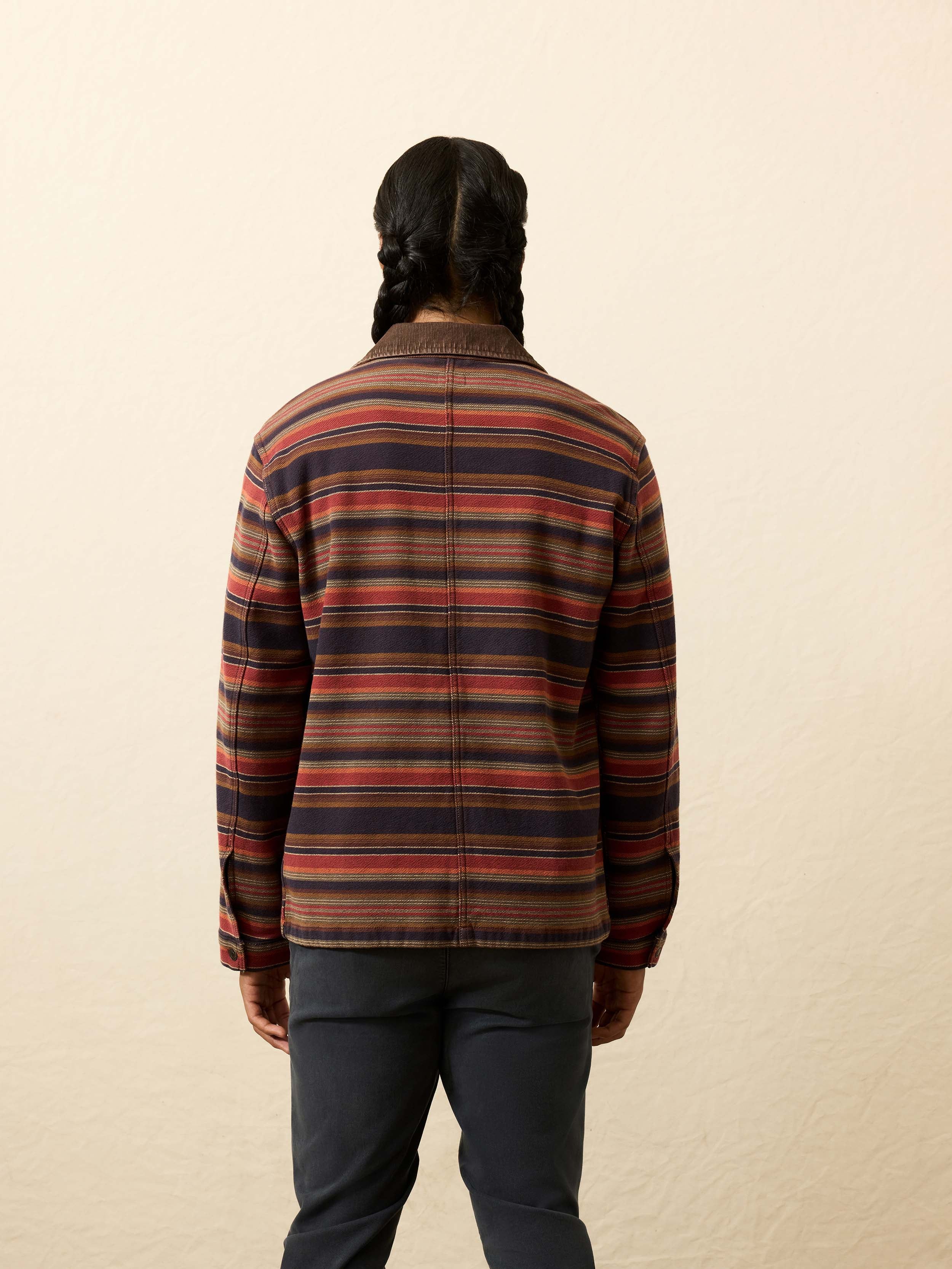 High Ridge Twill Studio Jacket - Night Time Fire Stripe