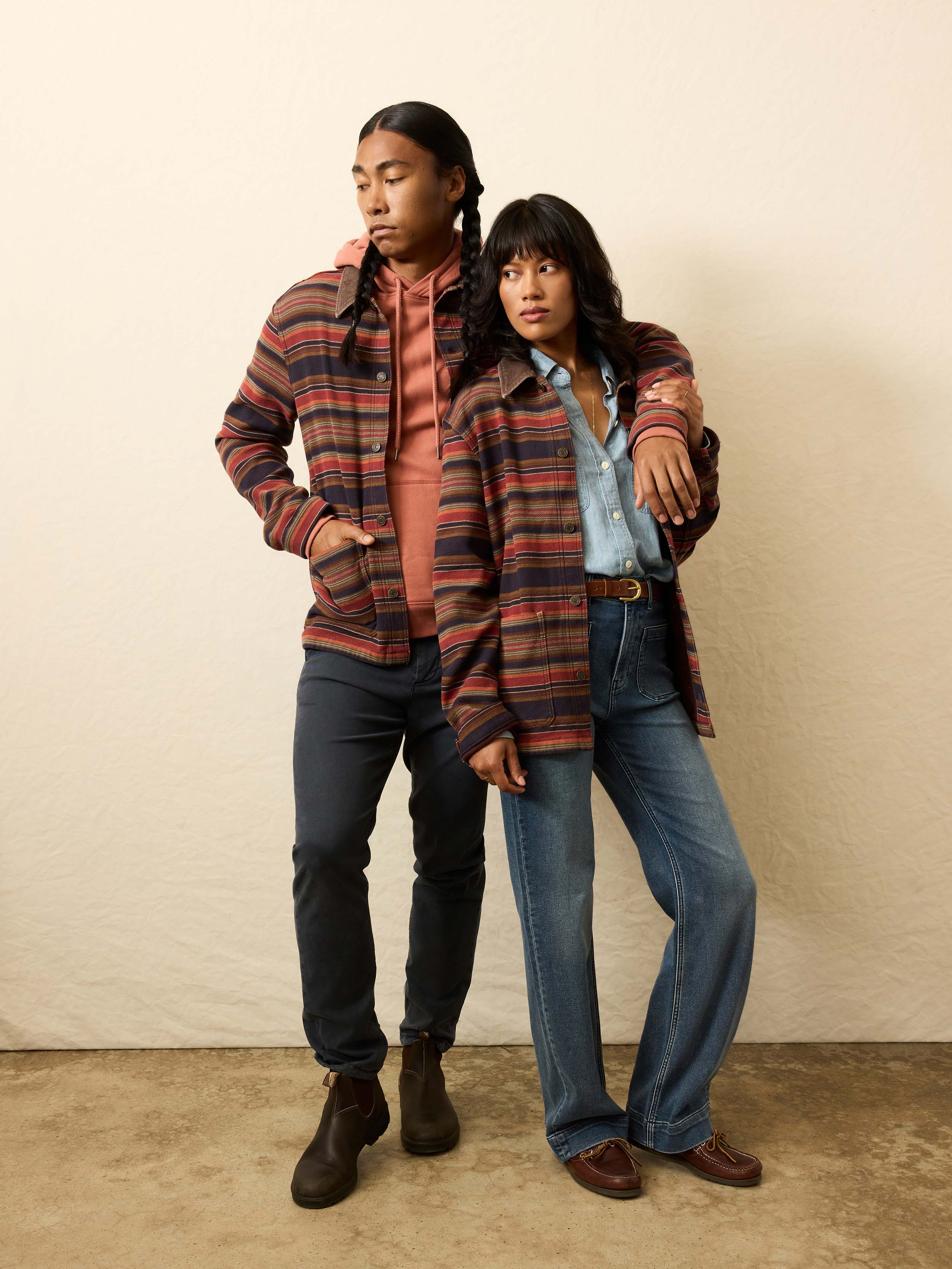 High Ridge Twill Studio Jacket - Night Time Fire Stripe