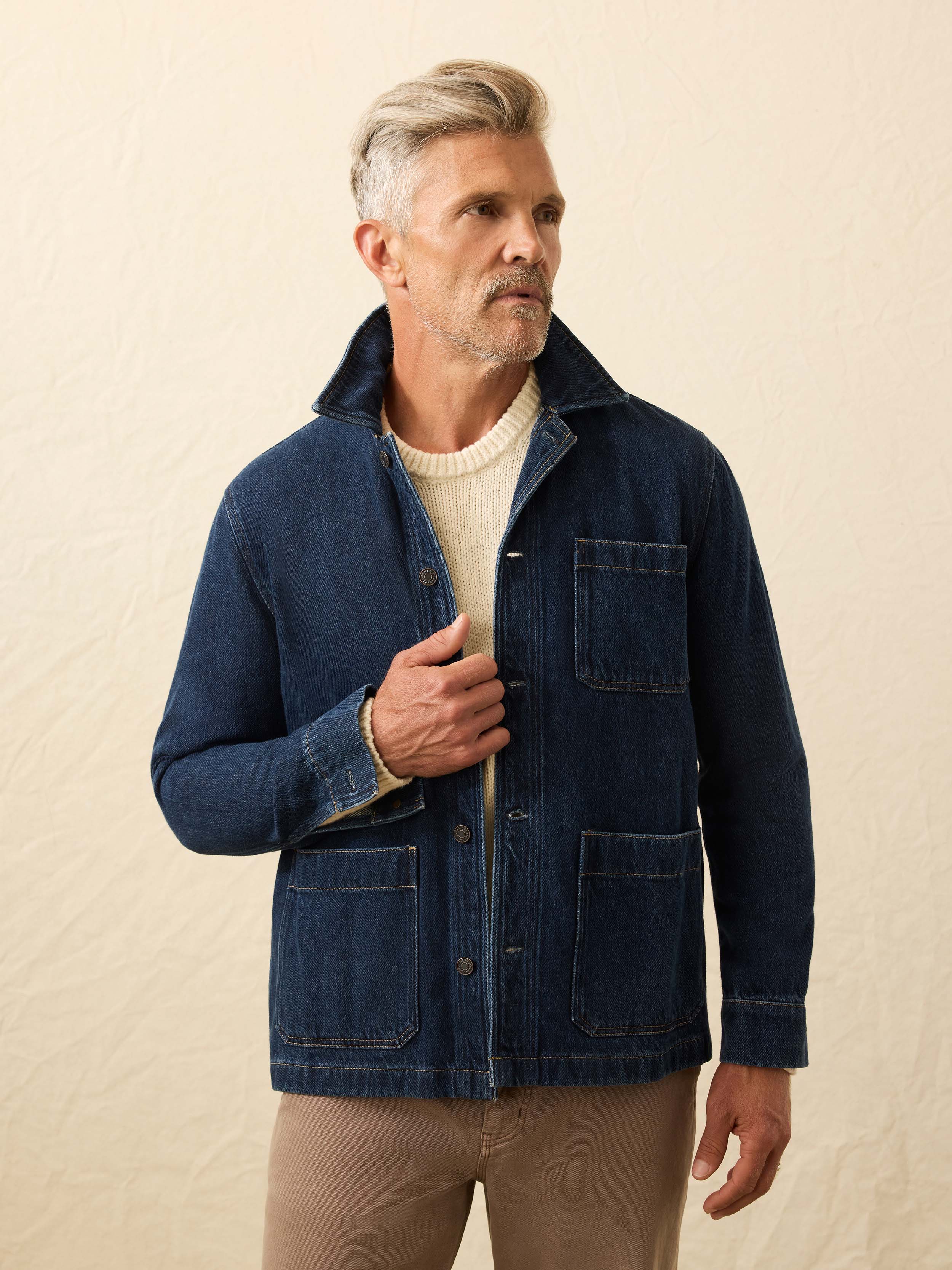 High Ridge Twill Studio Jacket - Tidewater Wash