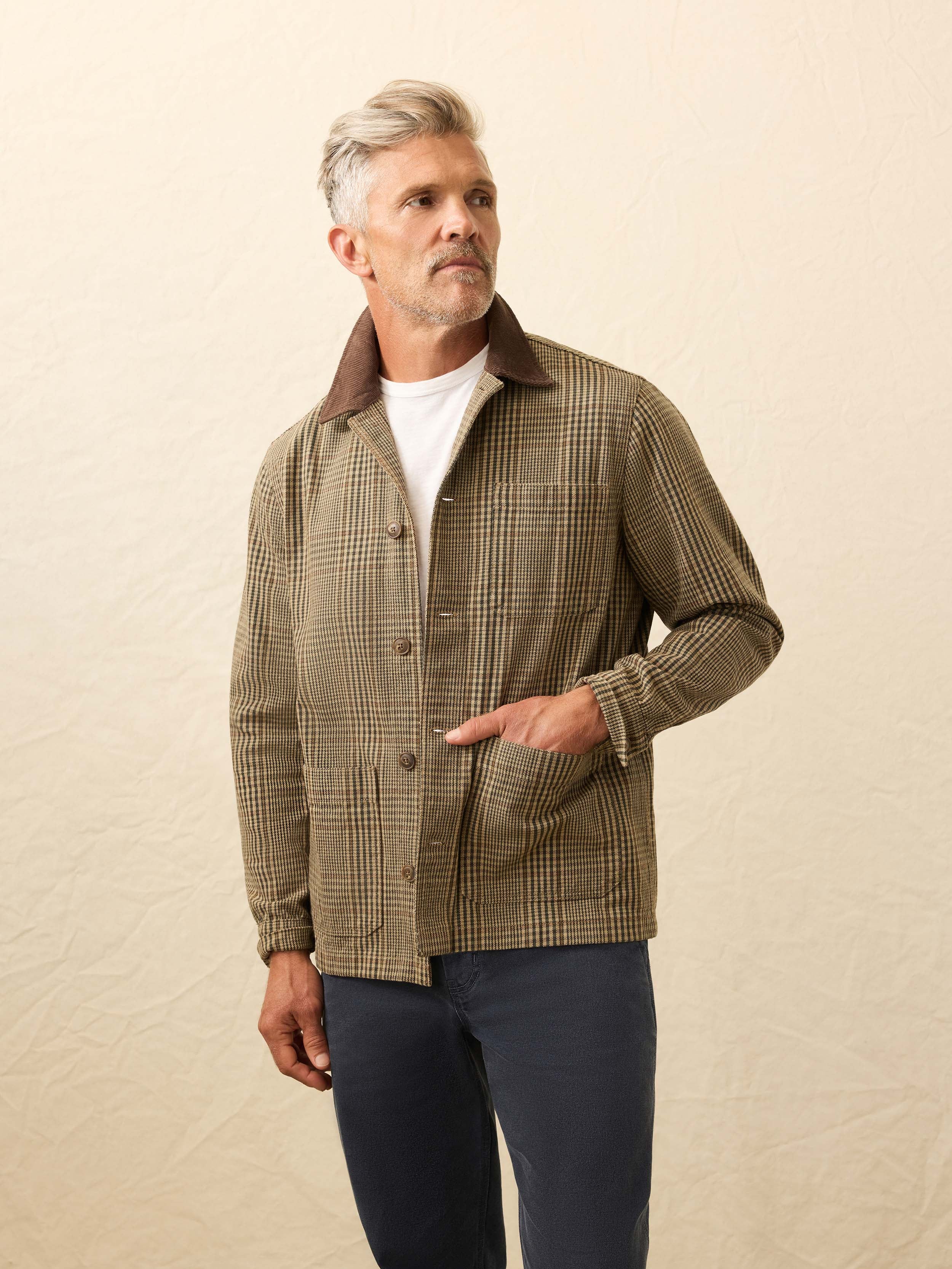 High Ridge Twill Studio Jacket - Wildwood Plaid