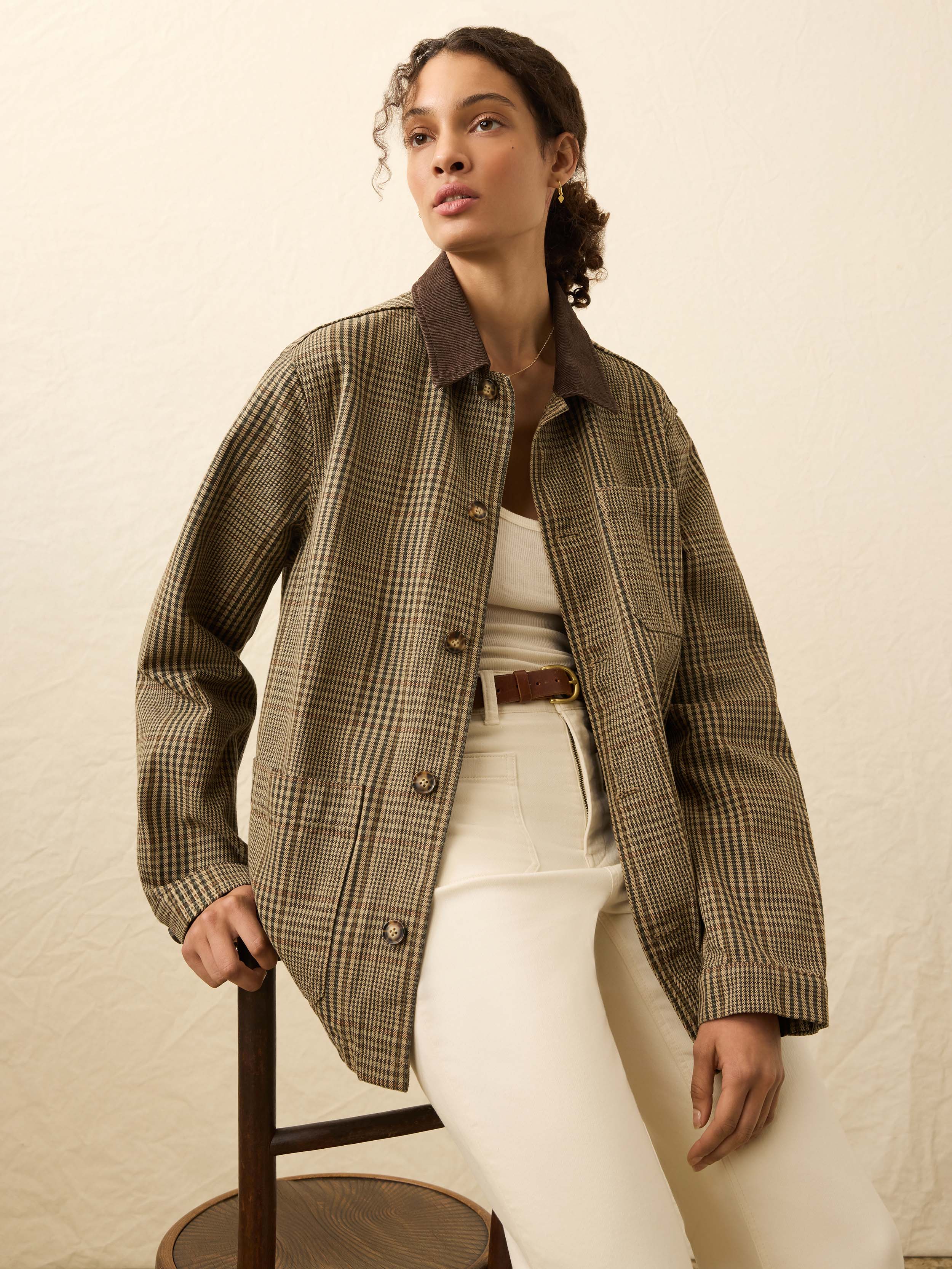 High Ridge Twill Studio Jacket - Wildwood Plaid