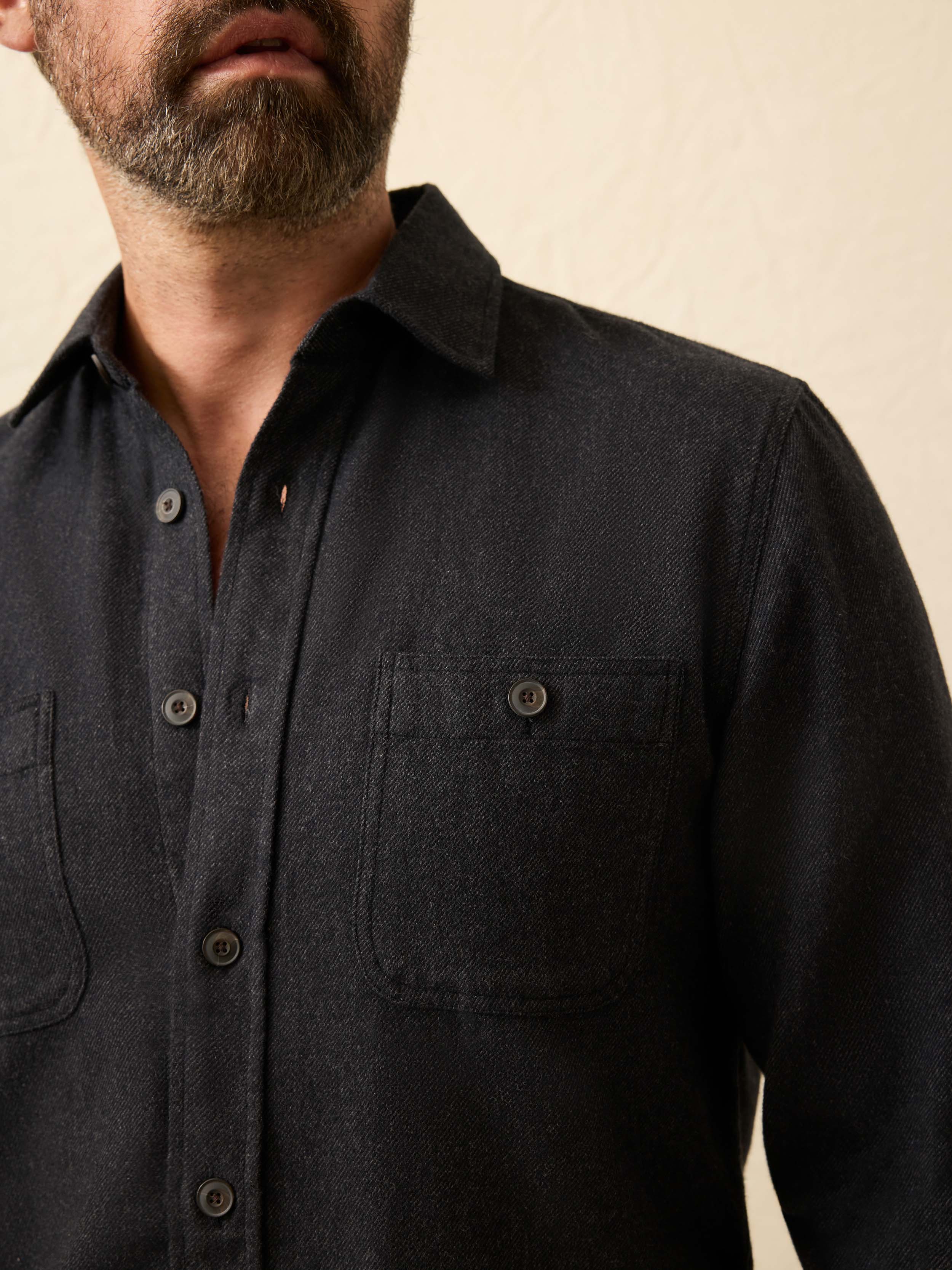 Heirloom Portuguese Flannel Shirt- Salema Storm