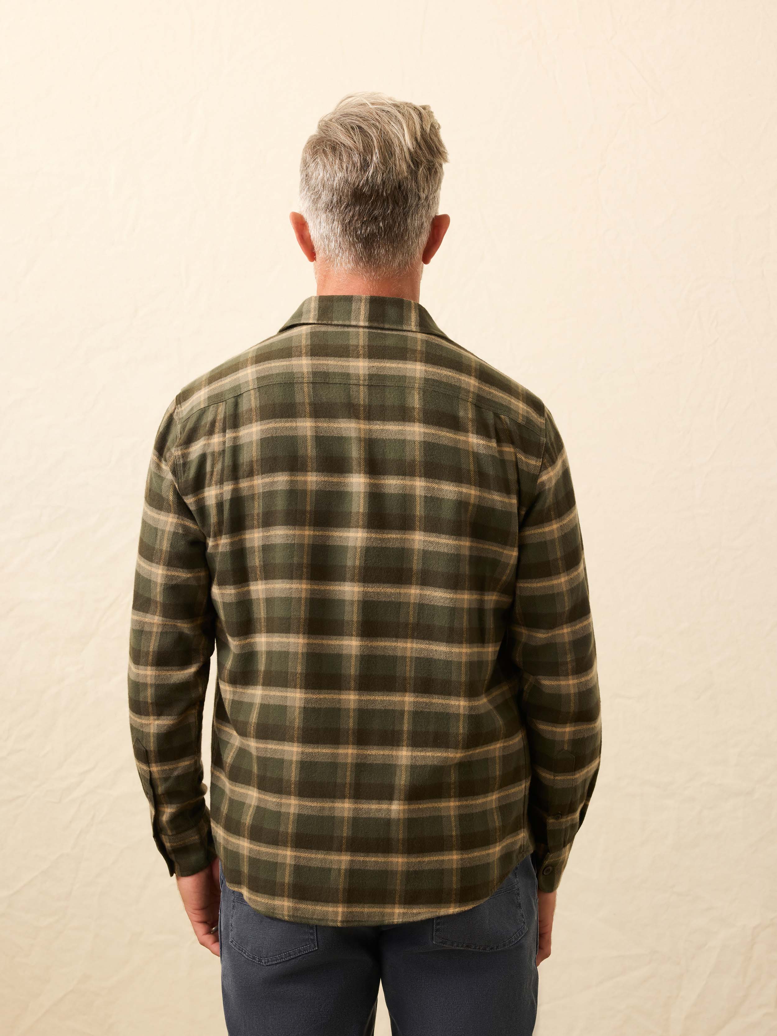 Heirloom Portuguese Flannel Shirt- Garret Verde Plaid