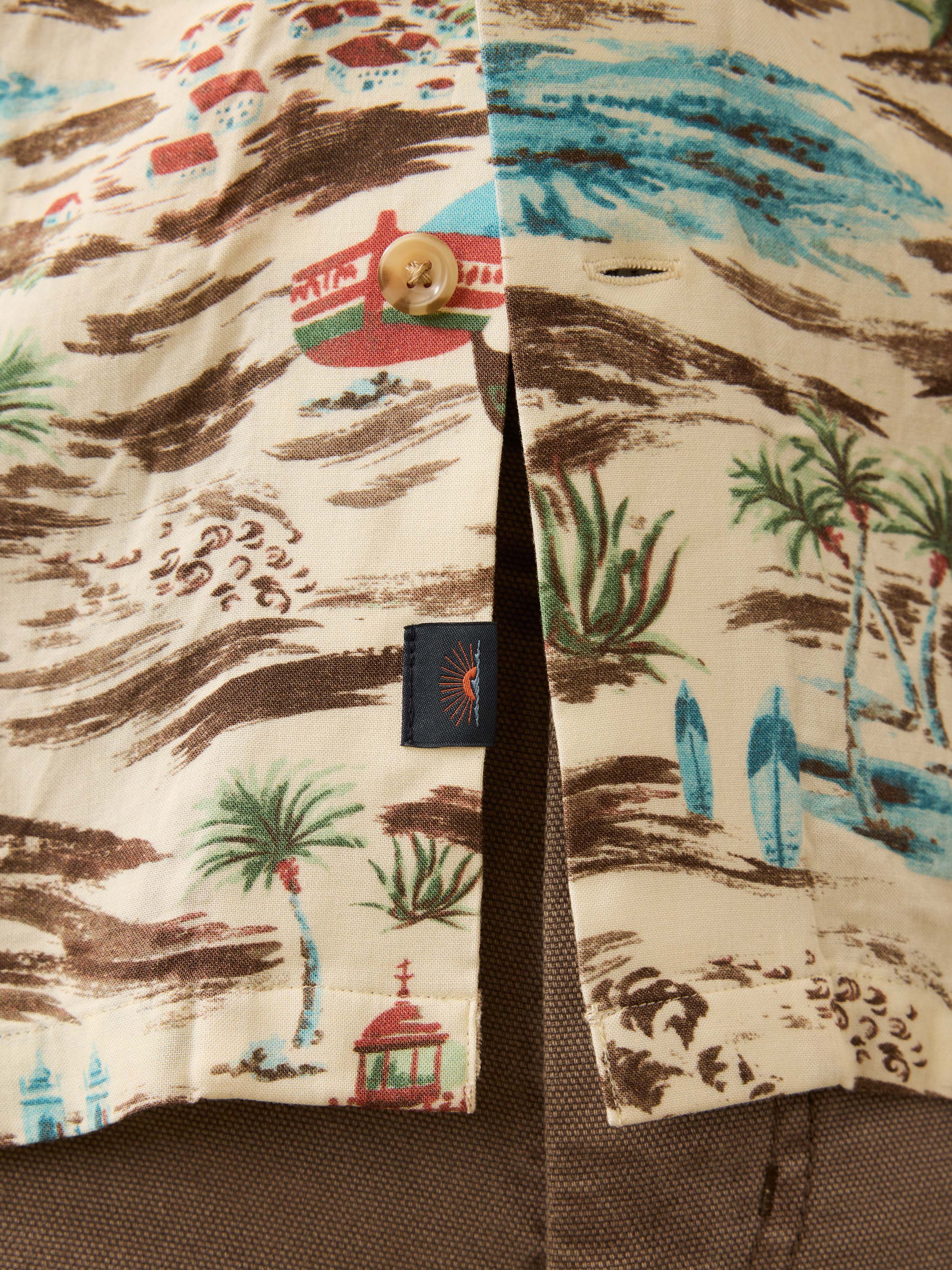 Short-Sleeve Bali Camp Shirt - Nazare Shore