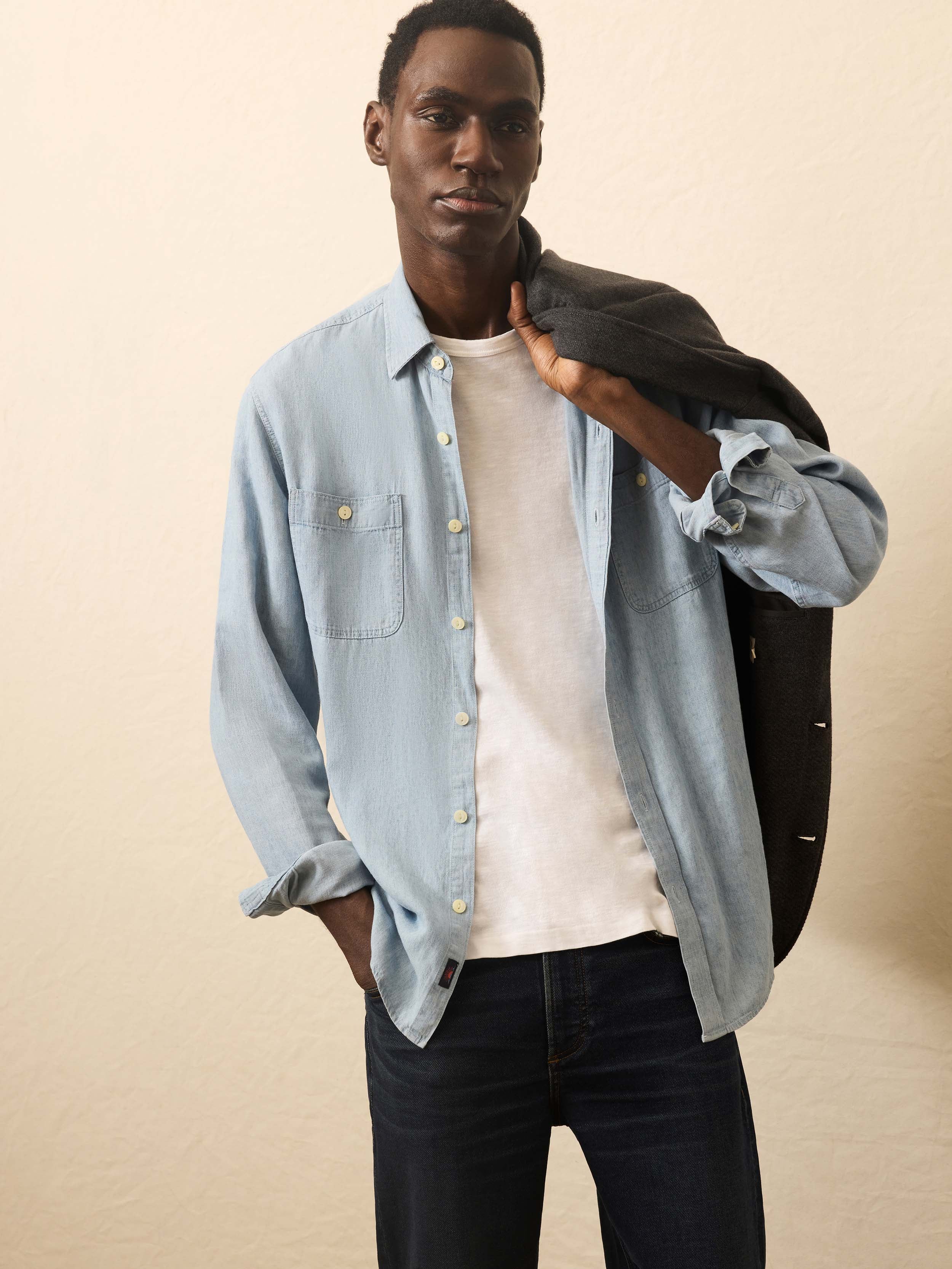 Tried & True Chambray Workshirt - Vintage Indigo