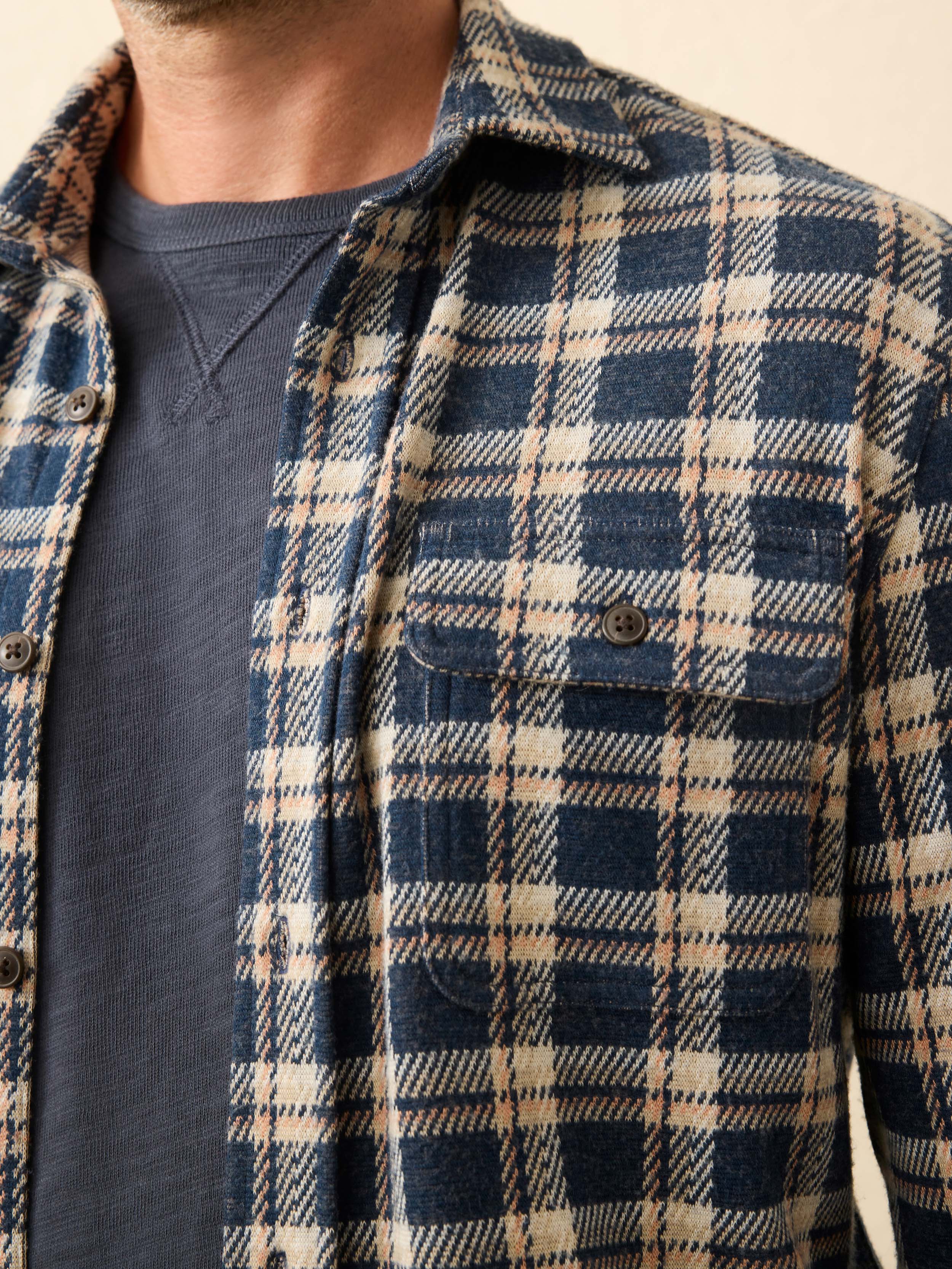 Legend Sweater Shirt - Golden Lake Plaid