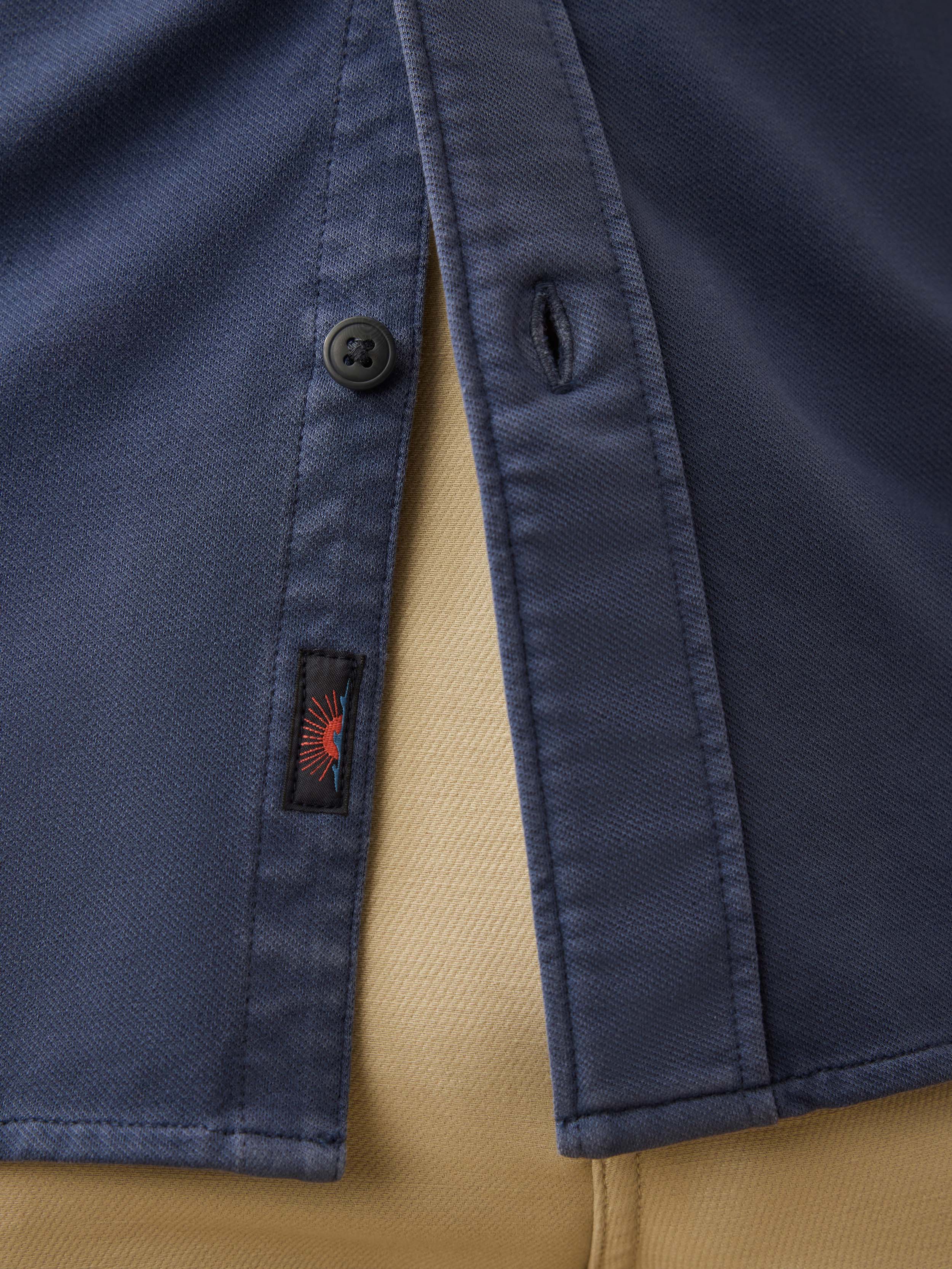 Field Knit Shirt - Blue Nights