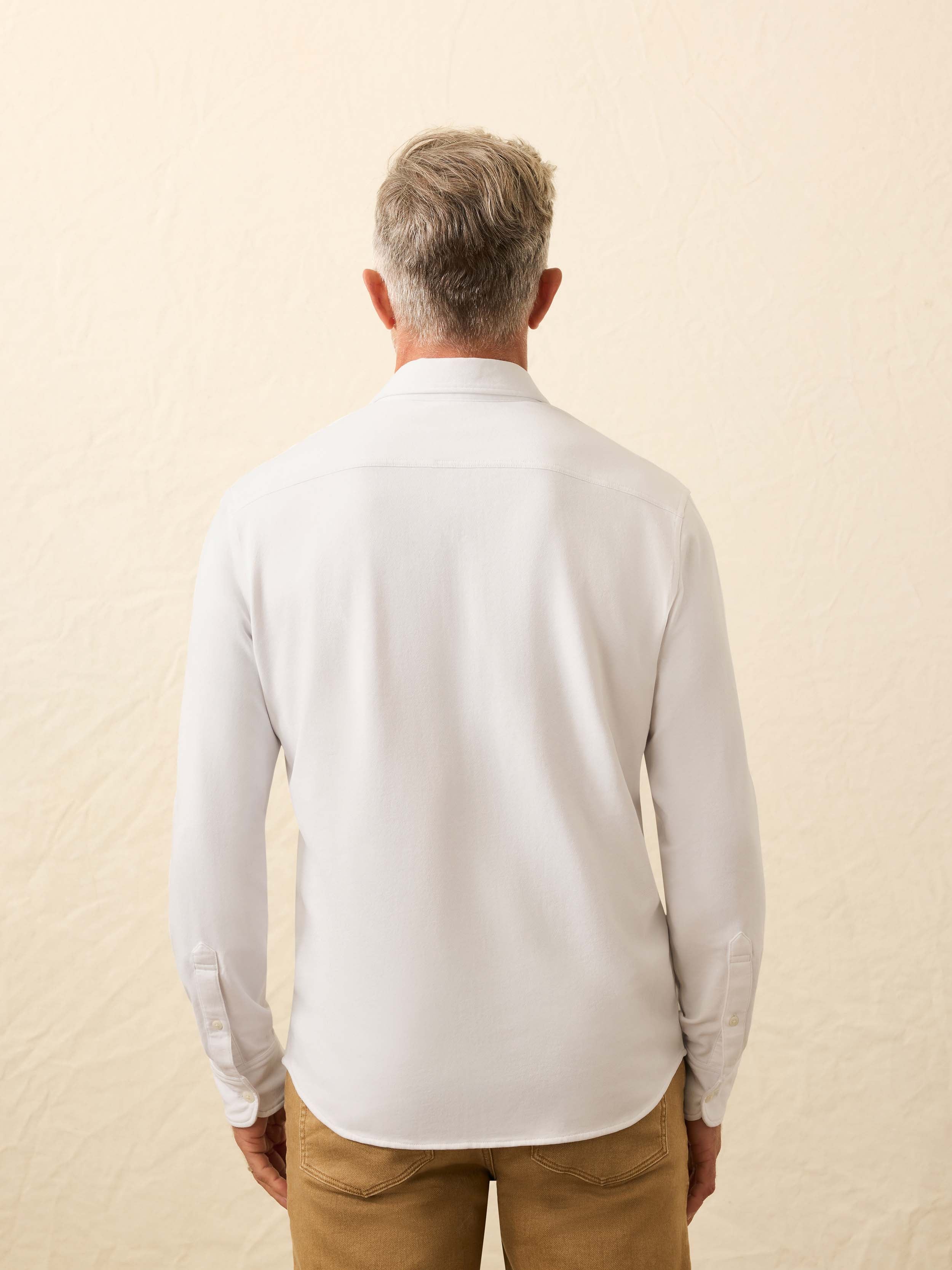 Field Knit Shirt - Pure White