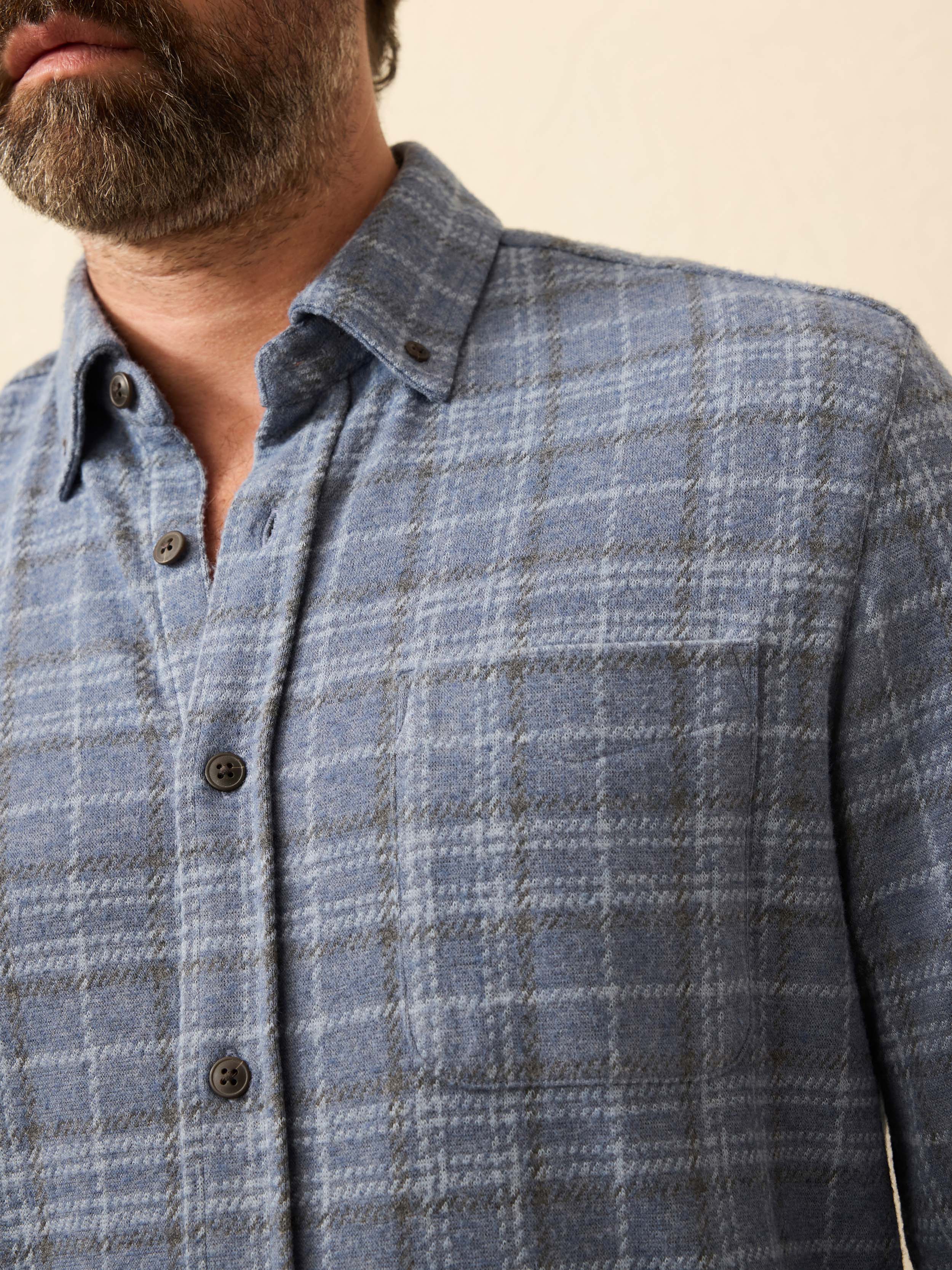 Legend™ Sweater Shirt (Single Pocket) - Castle Lake Plaid