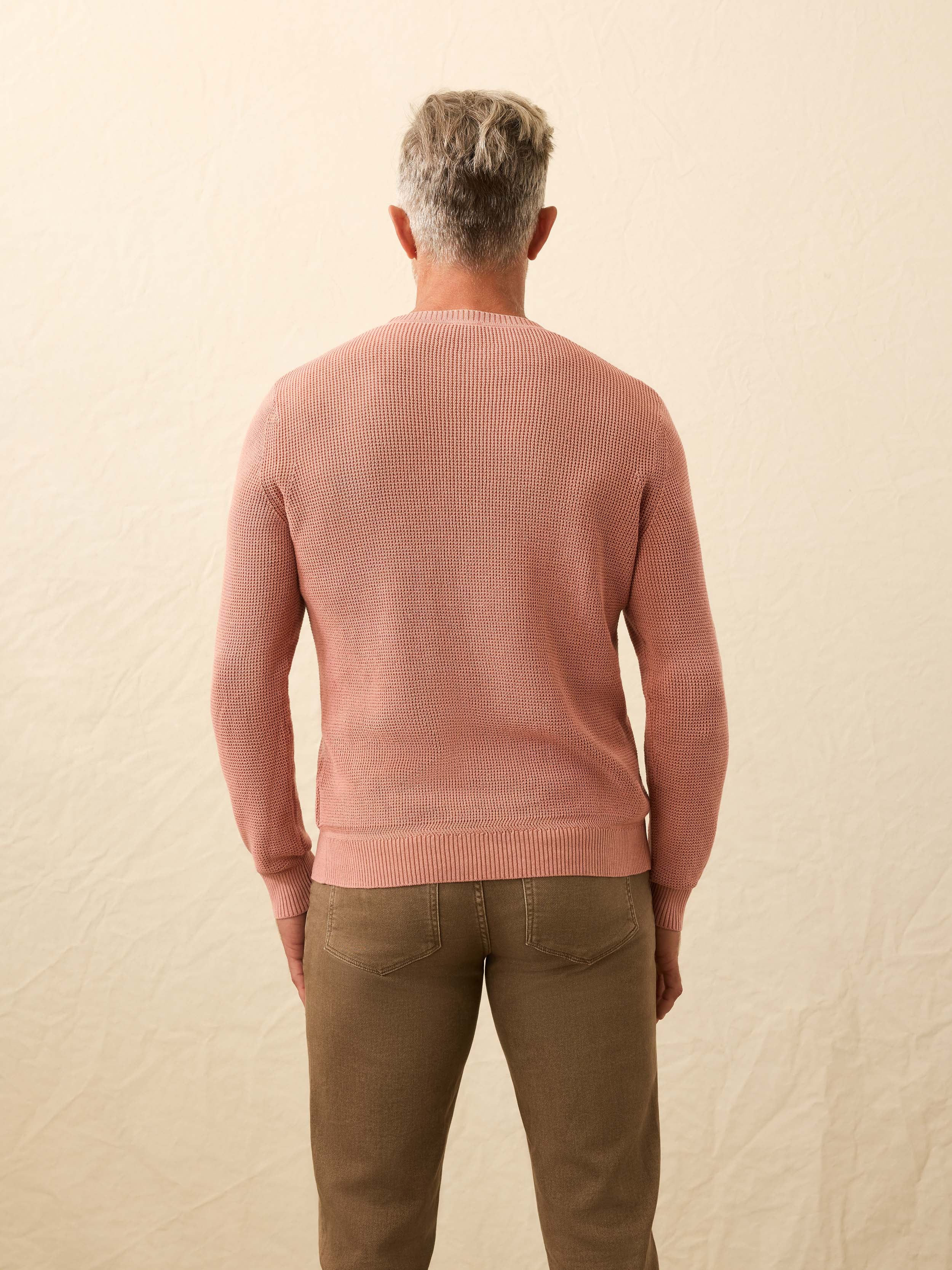 Sunwashed Crewneck Sweater - Dusty Sienna