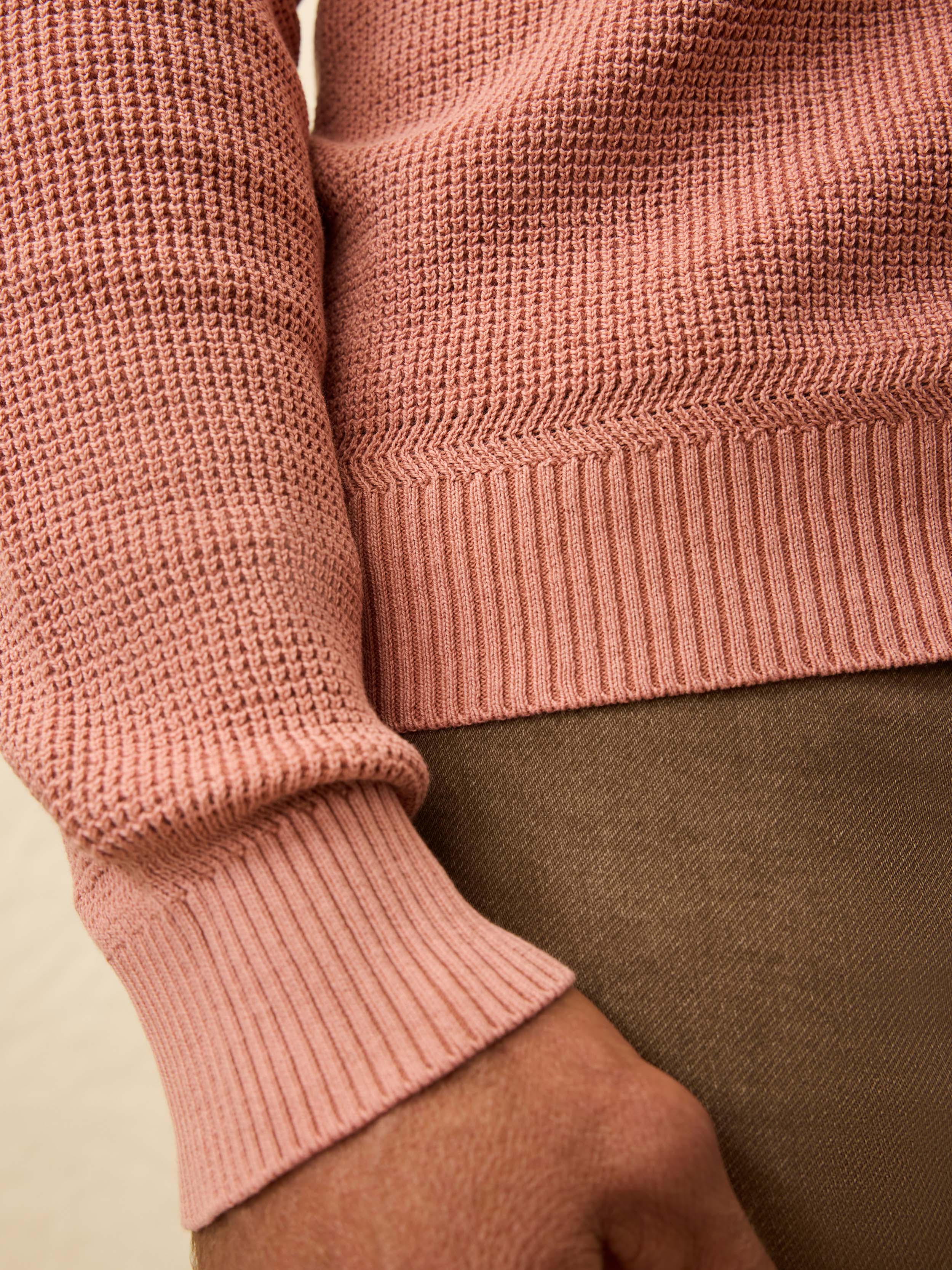 Sunwashed Crewneck Sweater - Dusty Sienna